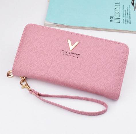 Leather Wallets Women Purses Zipper Long - Luxbrandz