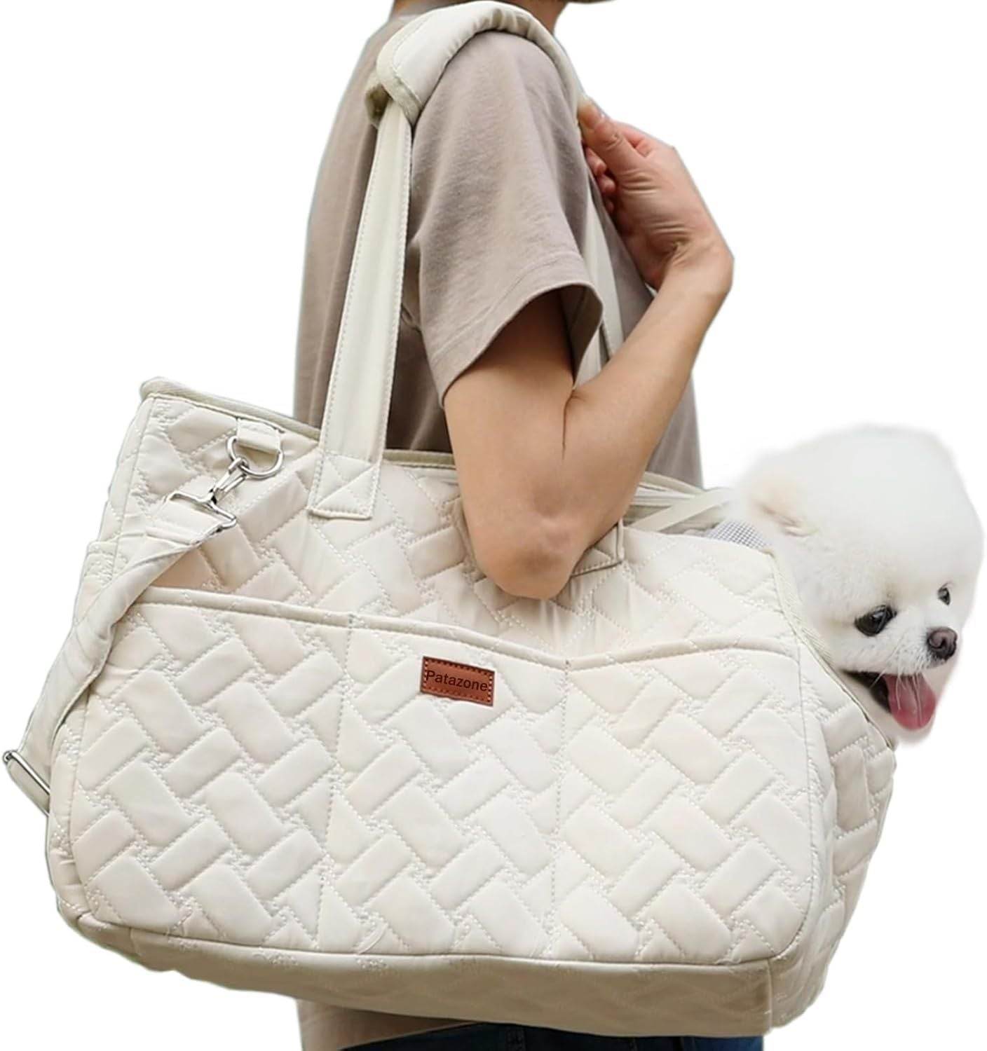 Cat Carrier Small Dog Handbag Cat Puppy Carrier Bag Large Cat With Multiple Pockets Breathable Mesh Soft Cushion Traveling Pets Tote Purse Picnic Outdoor - Luxbrandz