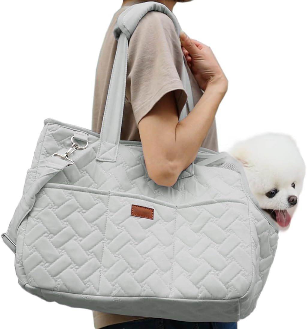 Cat Carrier Small Dog Handbag Cat Puppy Carrier Bag Large Cat With Multiple Pockets Breathable Mesh Soft Cushion Traveling Pets Tote Purse Picnic Outdoor - Luxbrandz