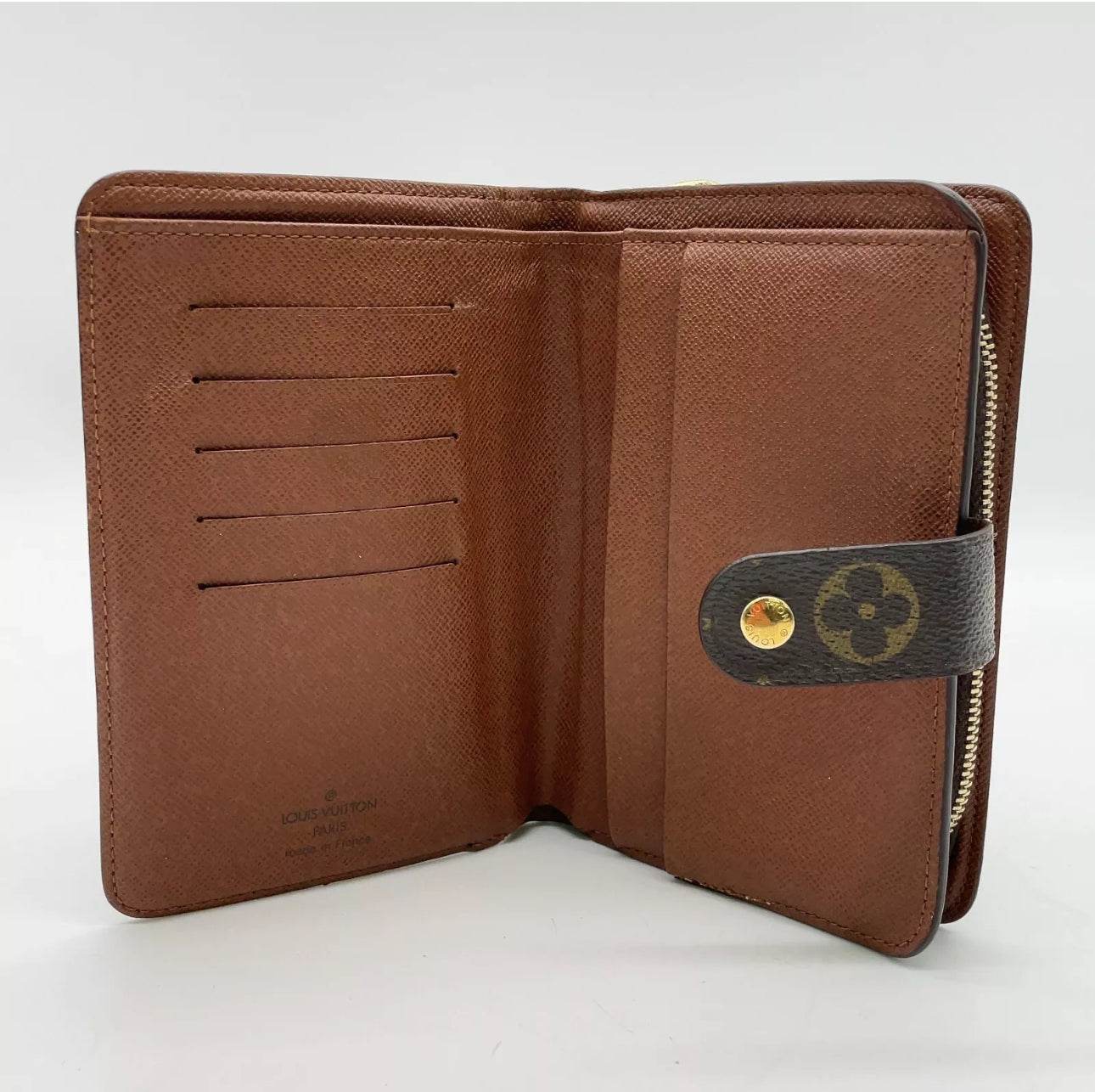 Louis Vuitton Monogram Porte Papier Zip M61207 Wallet W/Box NS110789 - Luxbrandz