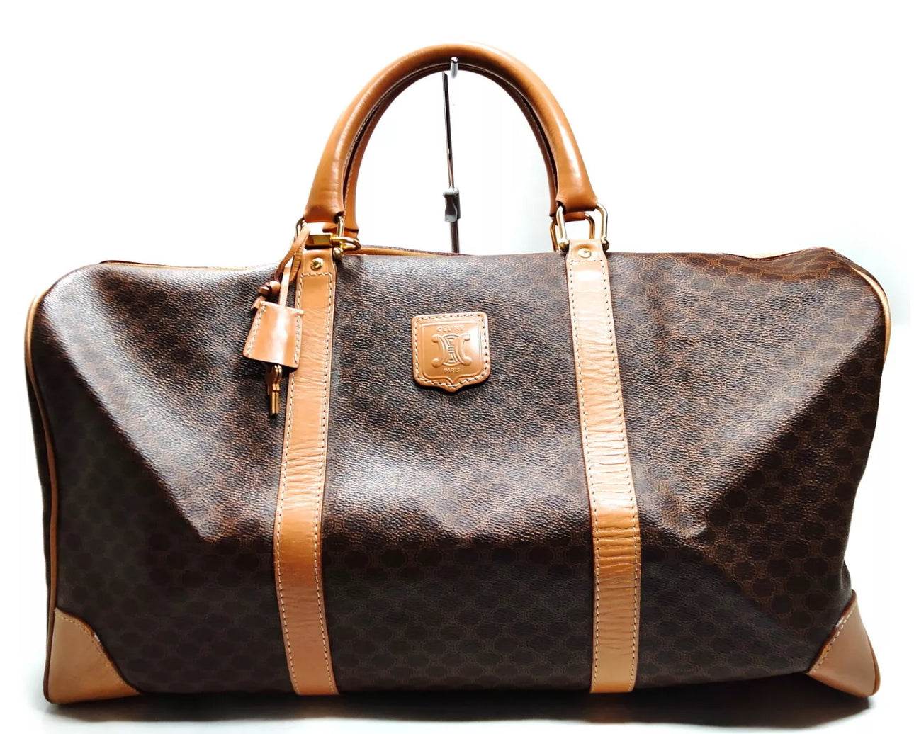 CELINE Boston Bag Brown PVC 4705215 - Luxbrandz