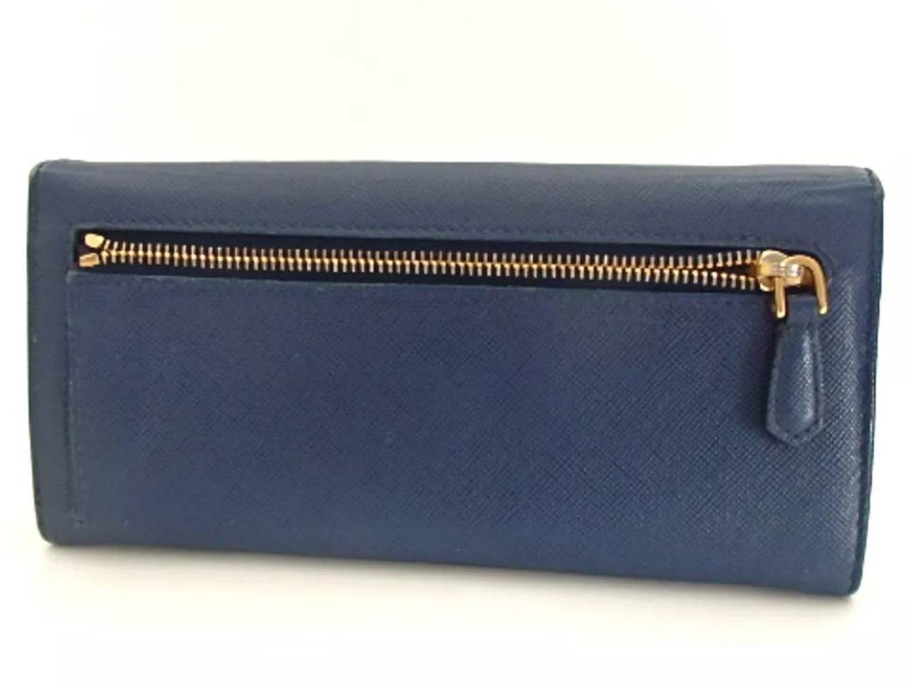Prada SAFIANO Leather in Blue Color In MINT condition - Luxbrandz