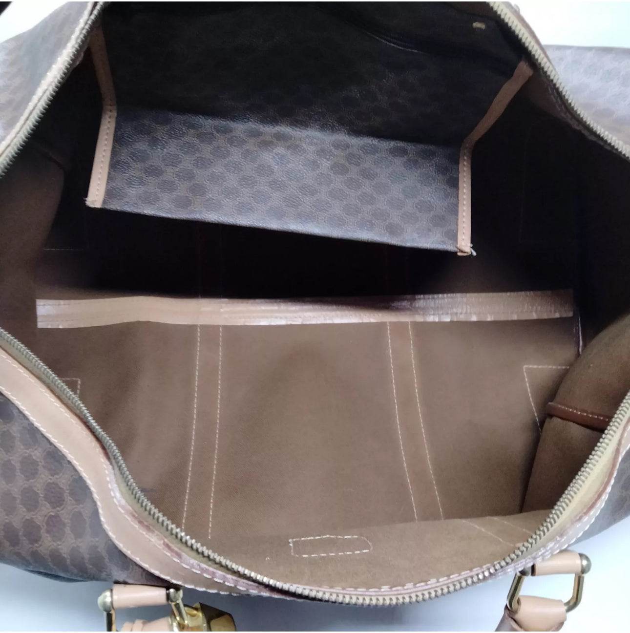 CELINE Boston Bag Brown PVC 4705215 - Luxbrandz