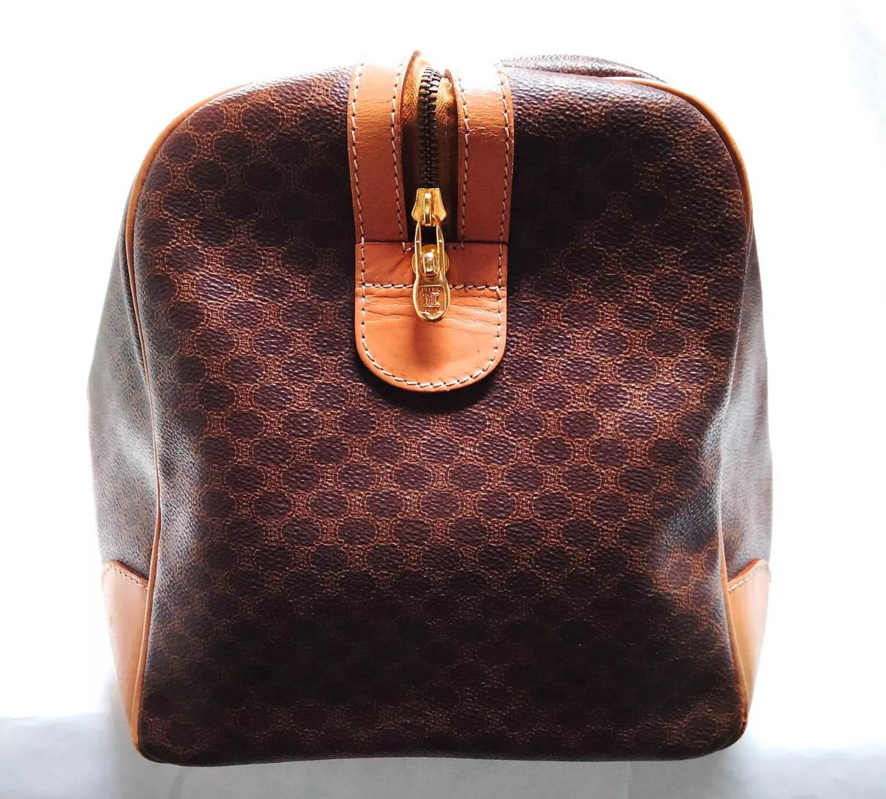 CELINE Boston Bag Brown PVC 4705215 - Luxbrandz