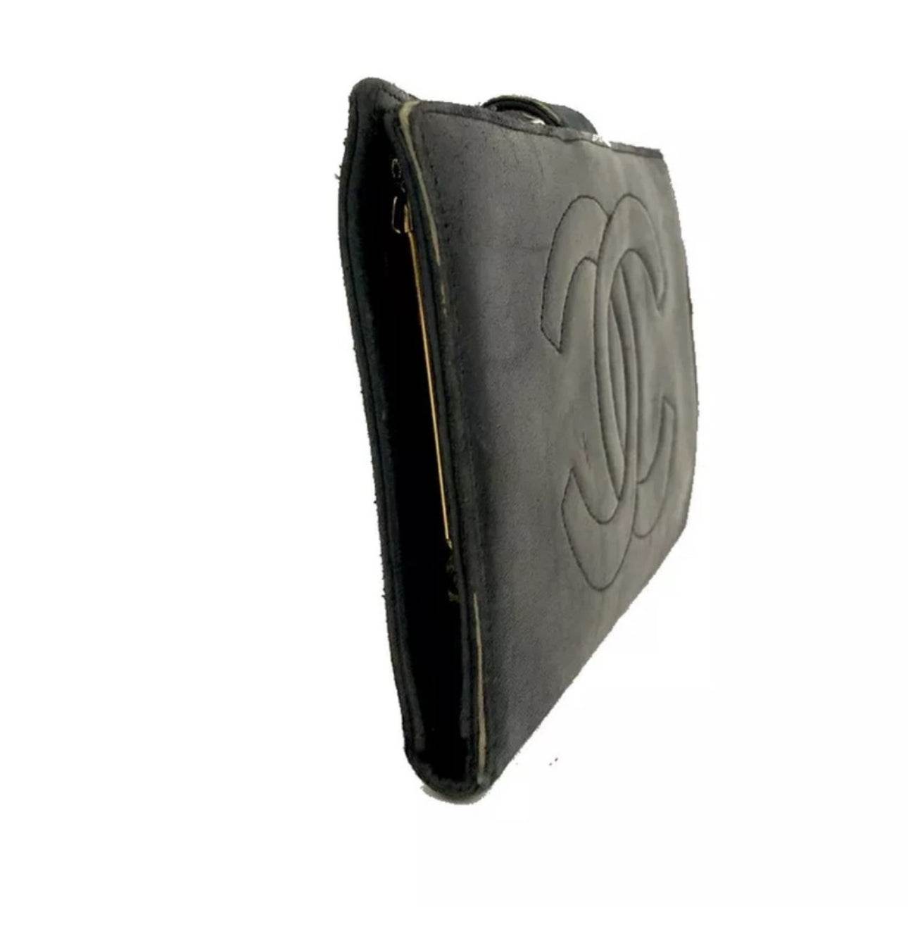 CHANEL CC Logo Leather Long Wallet - Luxbrandz