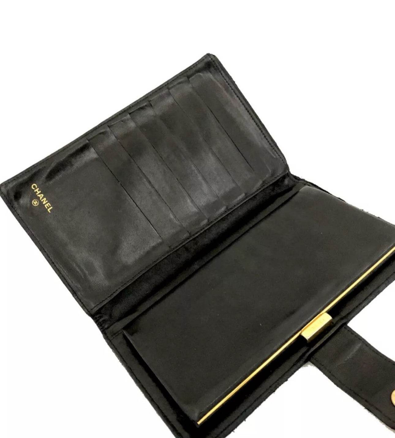 CHANEL CC Logo Leather Long Wallet - Luxbrandz