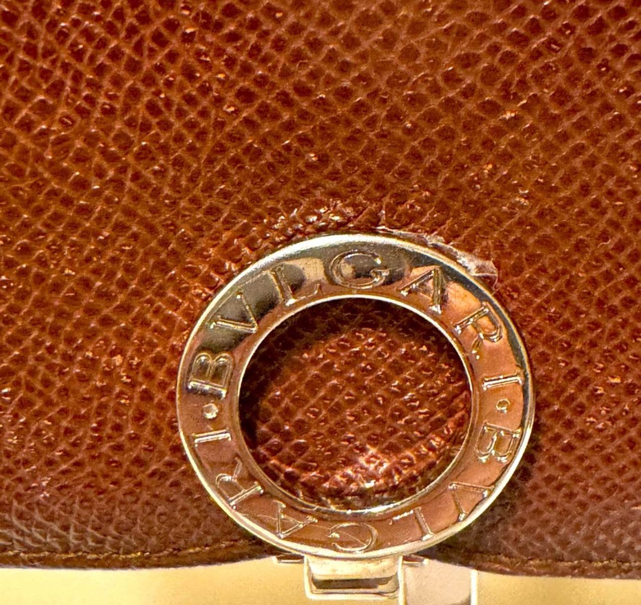 BVGARI Italian Caviar Leather Continental Long Wallet Red in excellent used condition - Luxbrandz