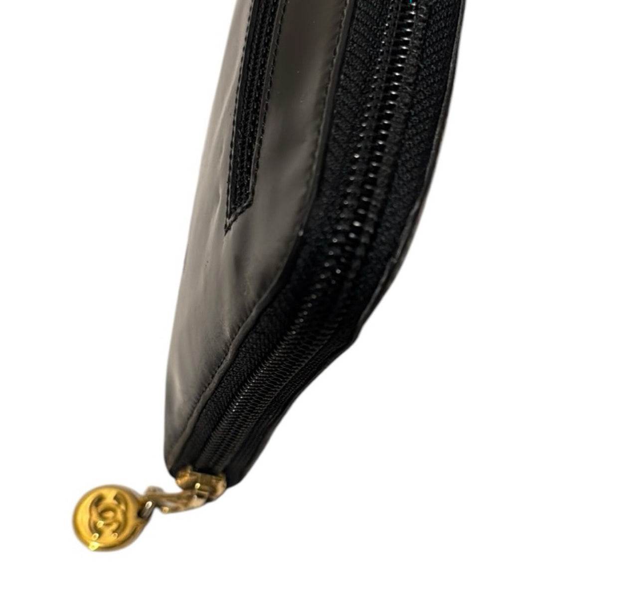CHANEL Calf Skin Long Wallet Purse Black CC Logo With Chanel box, Dustbag &Gift Bag - Luxbrandz