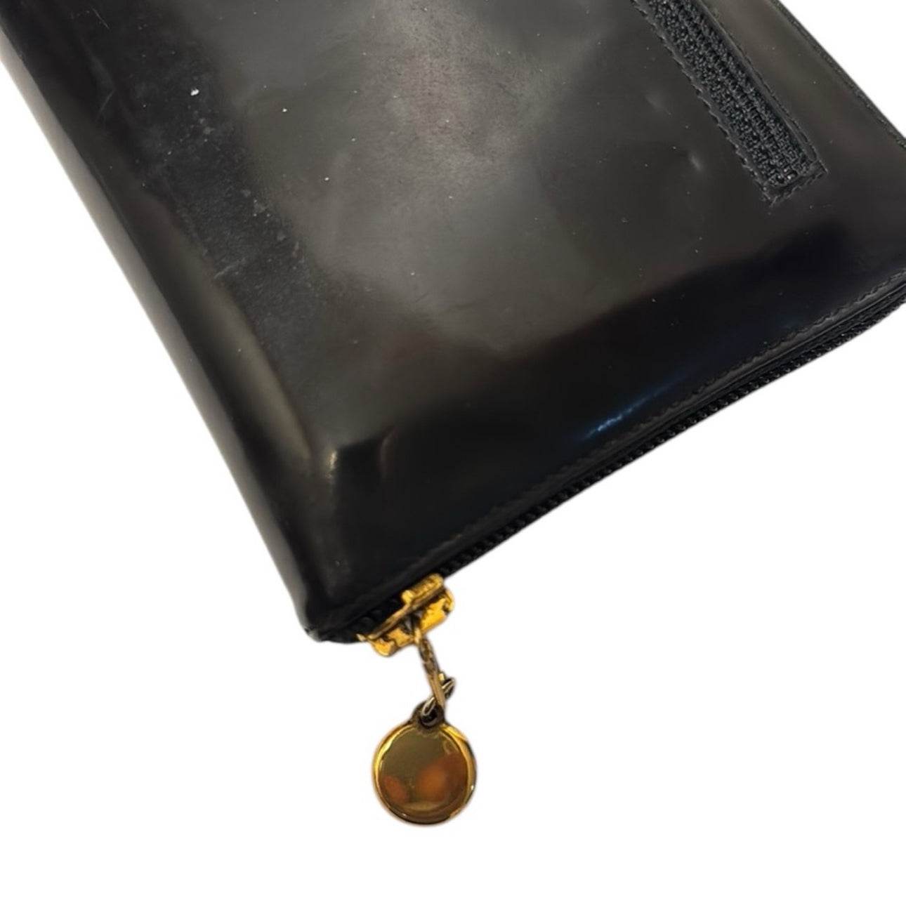 CHANEL Calf Skin Long Wallet Purse Black CC Logo With Chanel box, Dustbag &Gift Bag - Luxbrandz
