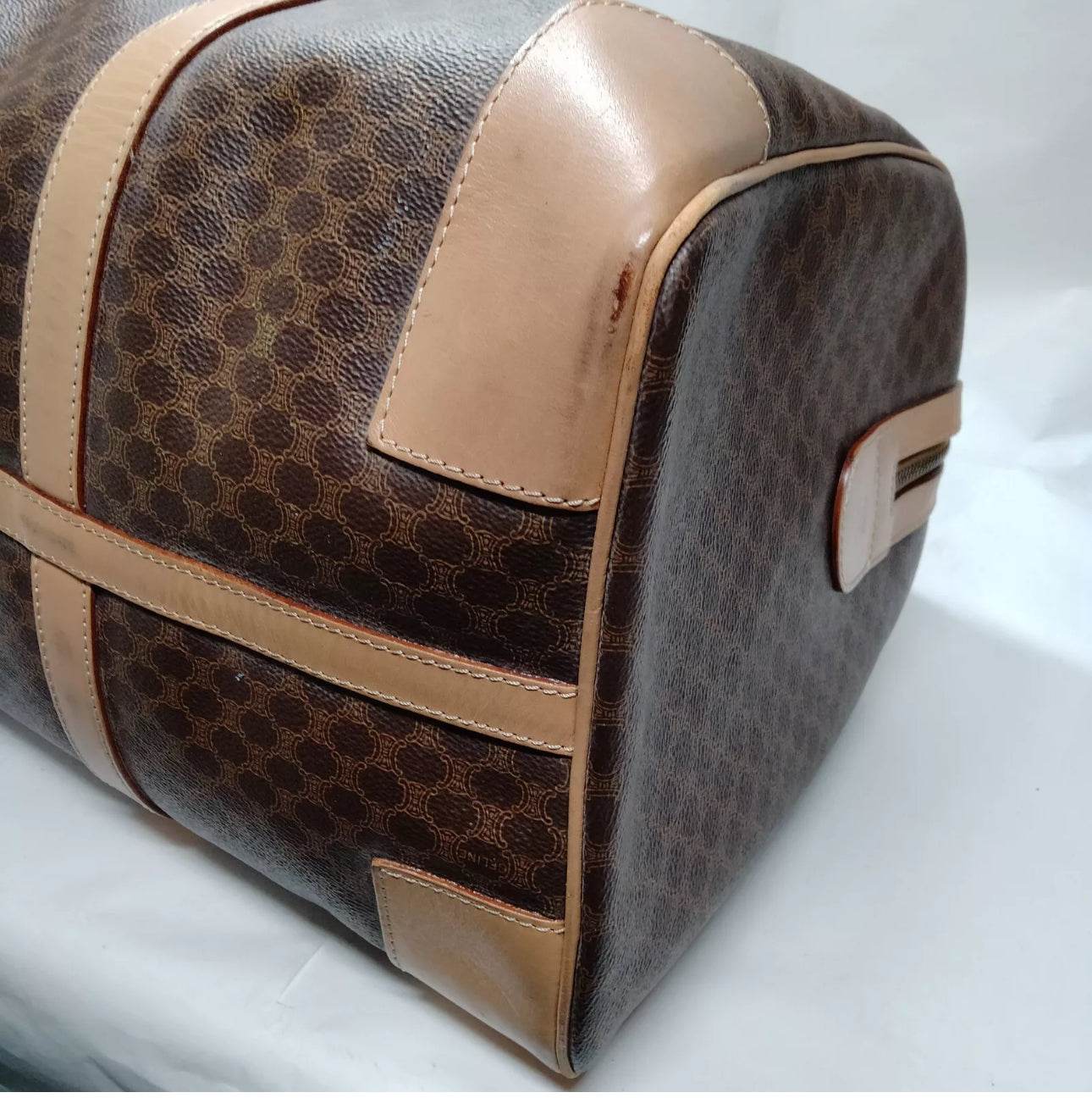 CELINE Boston Bag Brown PVC 4705215 - Luxbrandz