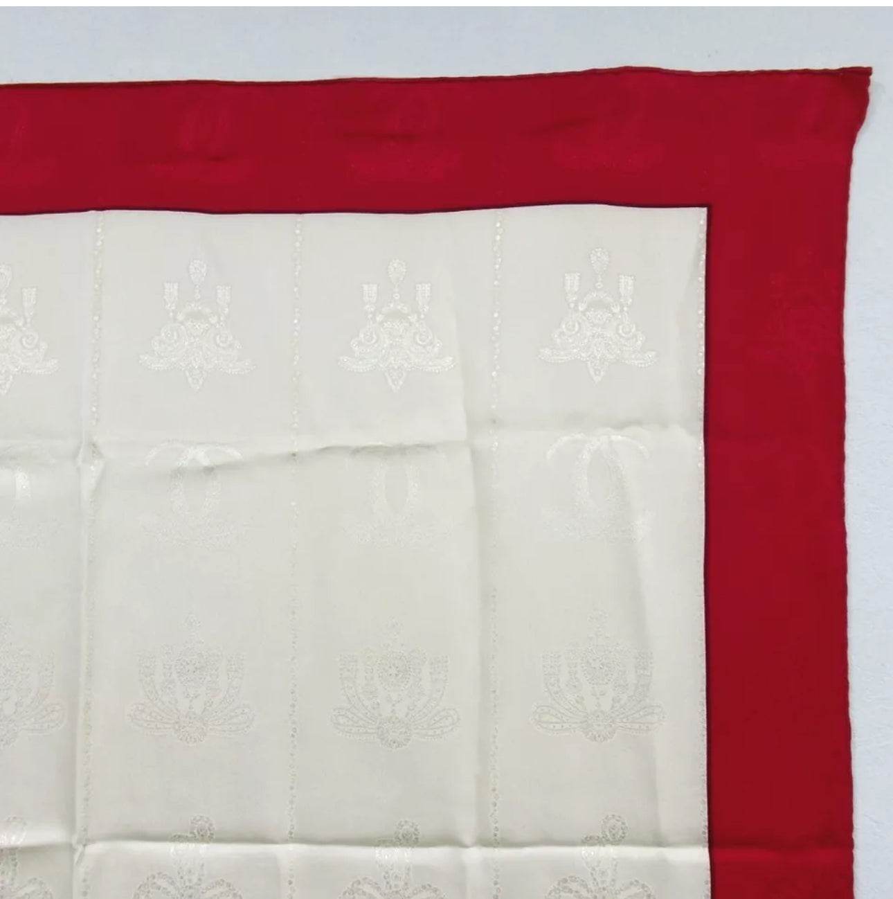 Authentic Cartier Must Line scarf silk - Luxbrandz
