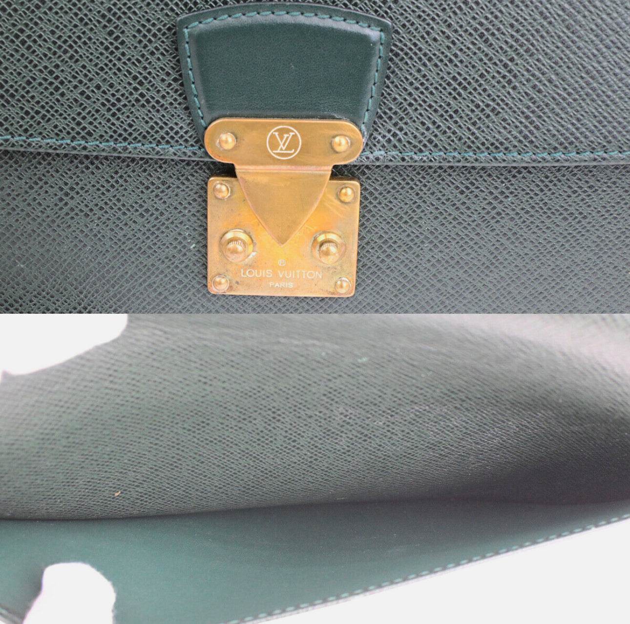 LOUIS VUITTON POCHETTE KOURAD CLUTCH HAND BAG TAIGA LEATHER GN M30194 68YG326 - Luxbrandz
