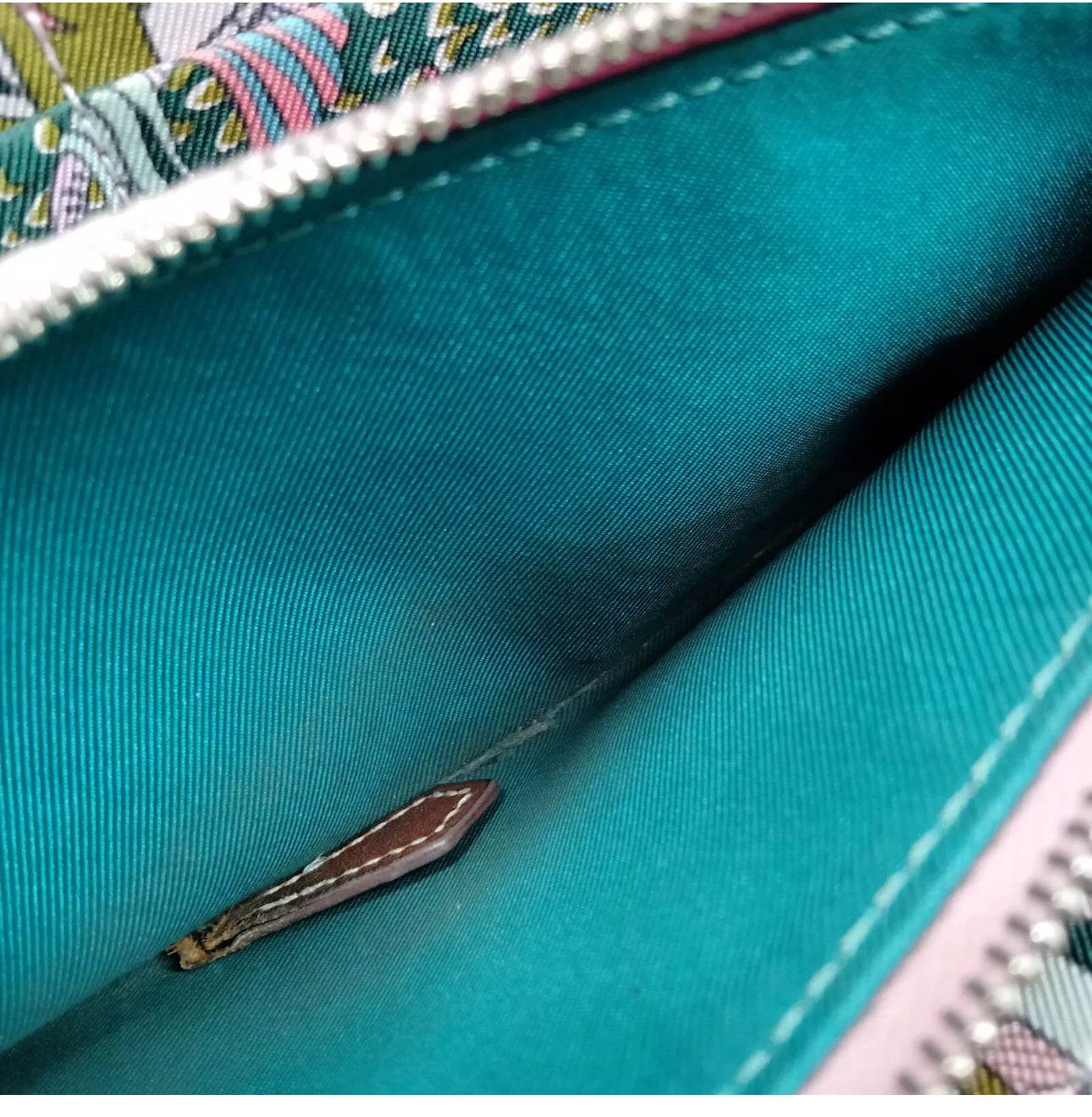 Hermes Long Wallet Lime Brown Leather in excellent condition. - Luxbrandz