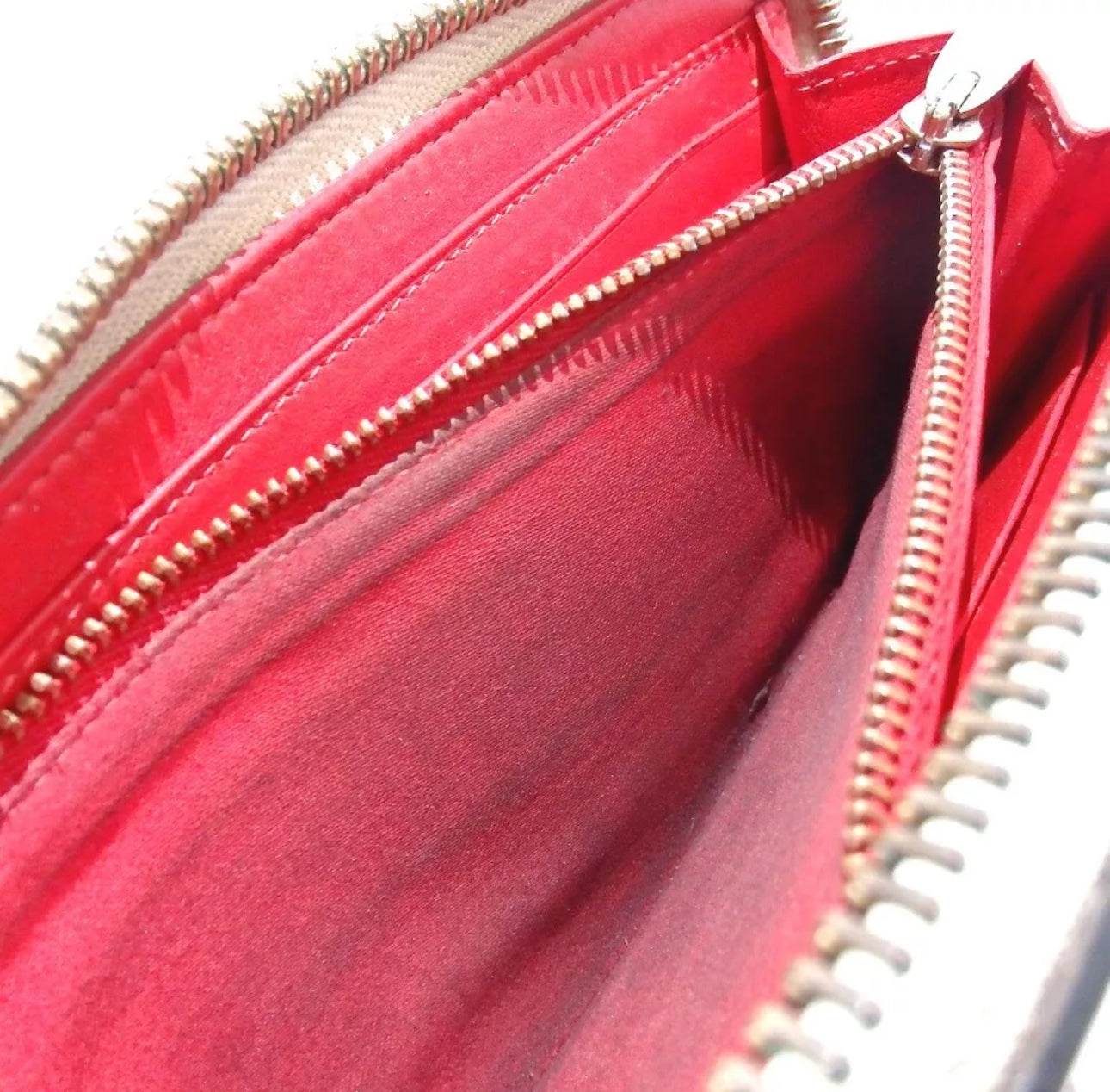 Christian Louboutin Panettone Wallet Light Gray Zip Around Studs excellent condition - Luxbrandz