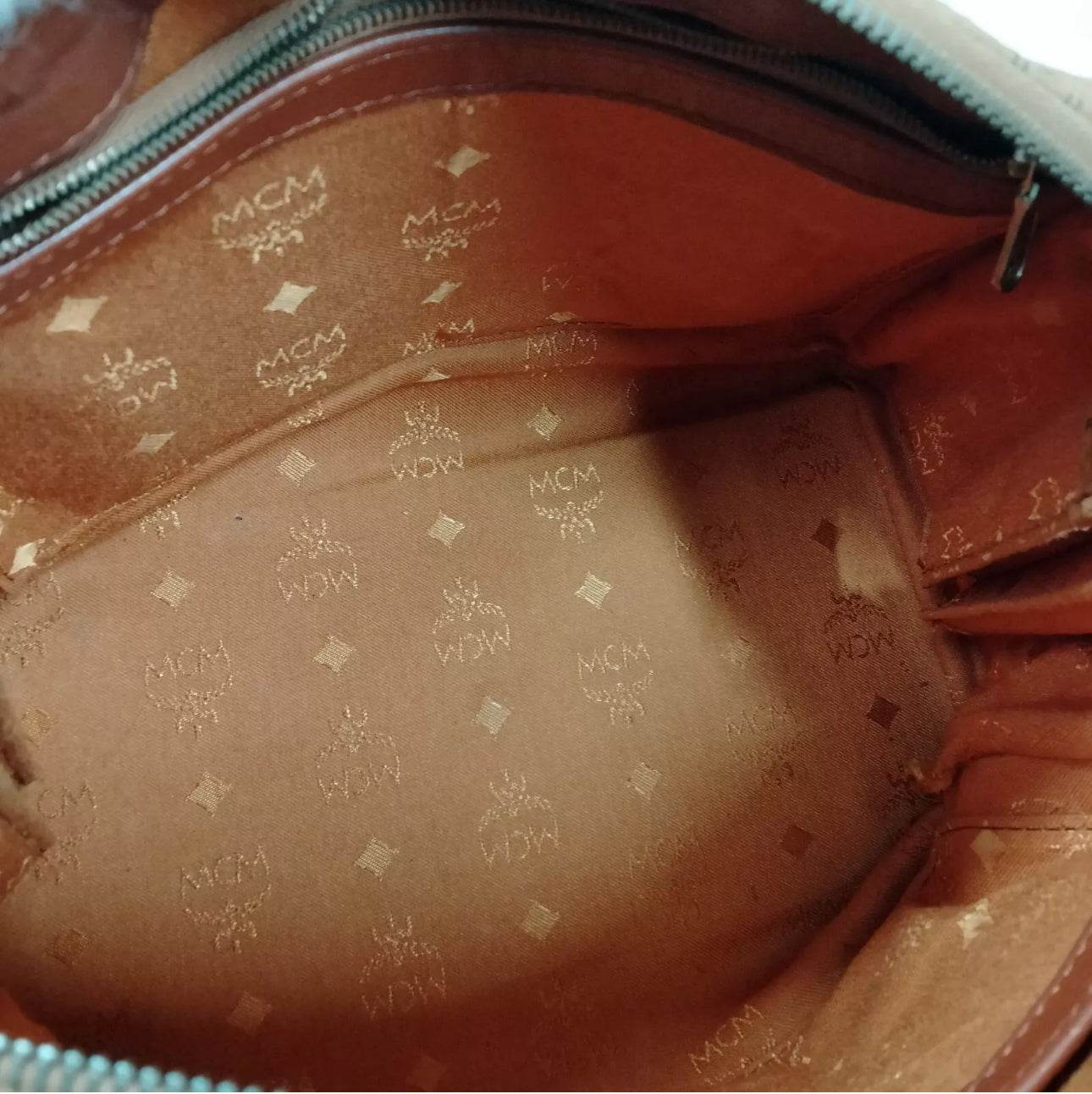 MCM Hand Bag Brown PVC in excellent condition - Luxbrandz