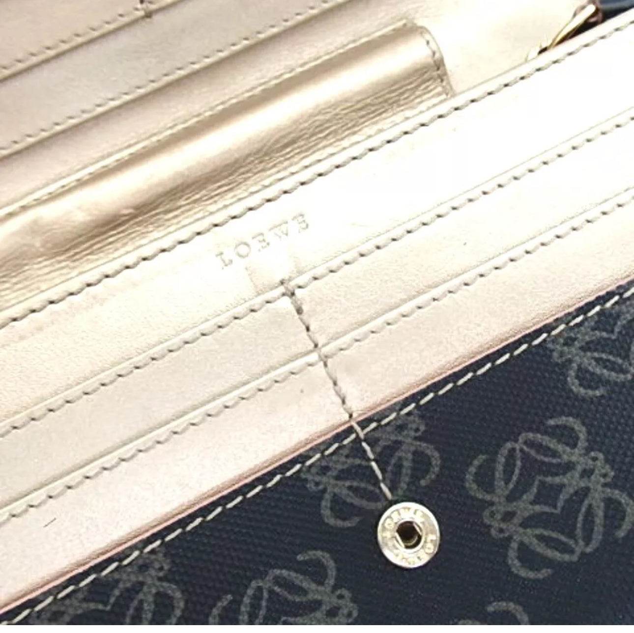 LOEWE Anagram Wallet Genuine Leather in mint condition ultra luxury brand - Luxbrandz