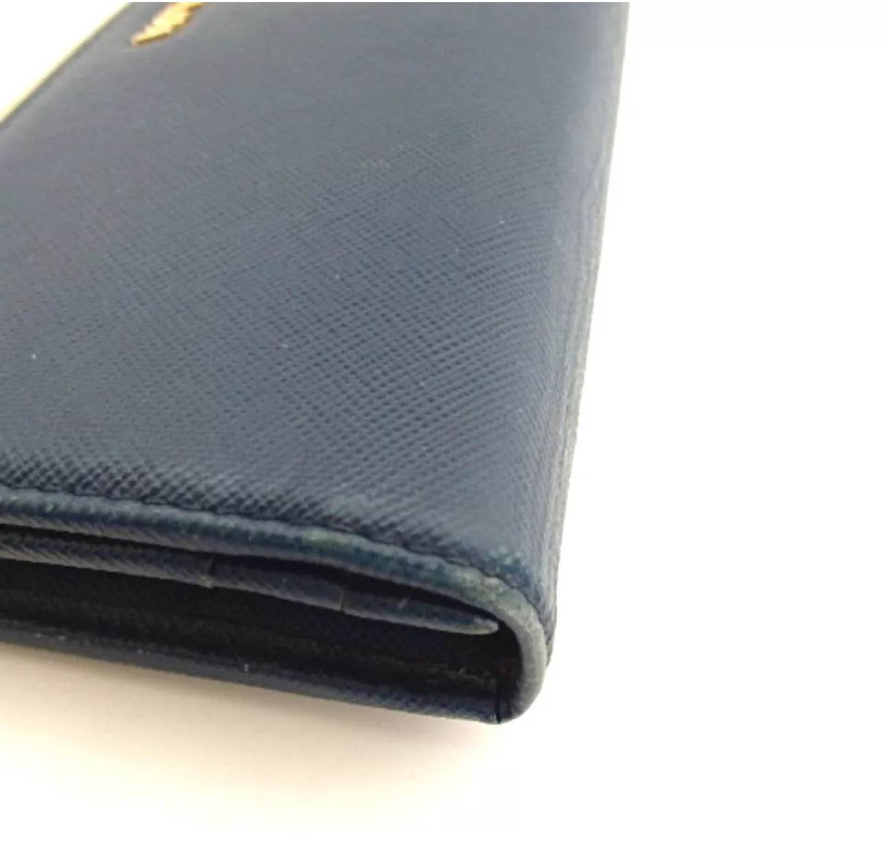 Prada SAFIANO Leather in Blue Color In MINT condition - Luxbrandz