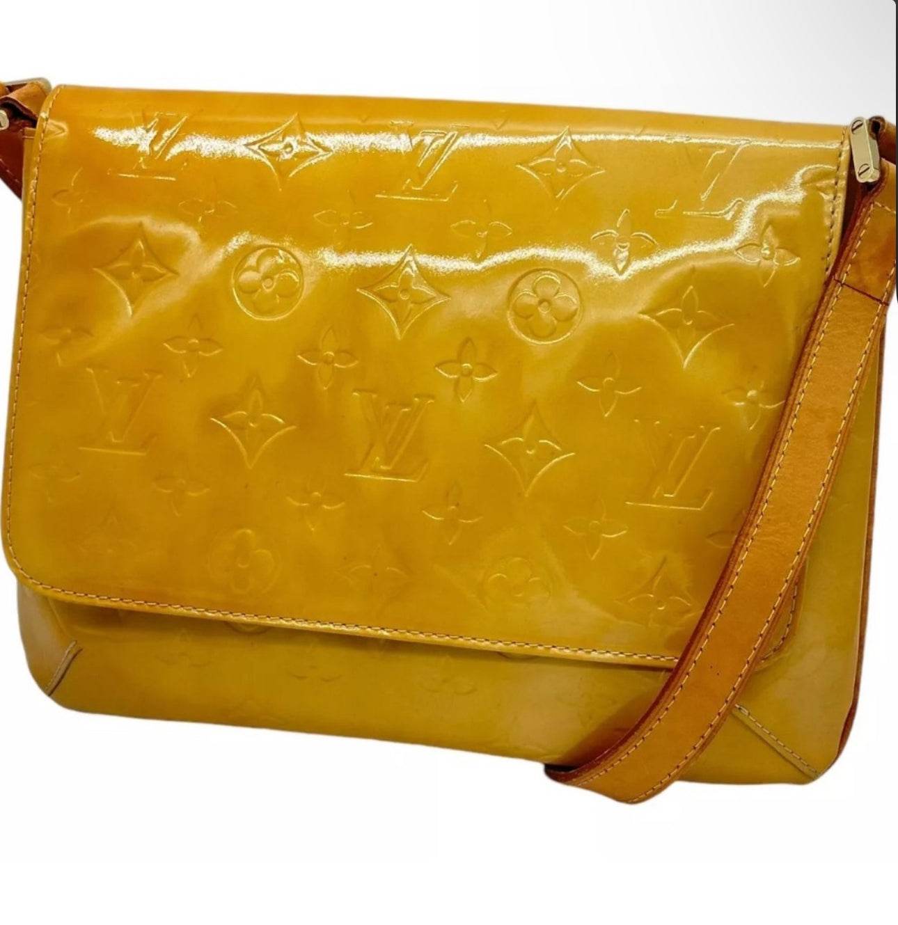 LOUIS VUITTON Monogram Vernis Thompson Street Bag Beige M91301 LV Auth 80343 - Luxbrandz