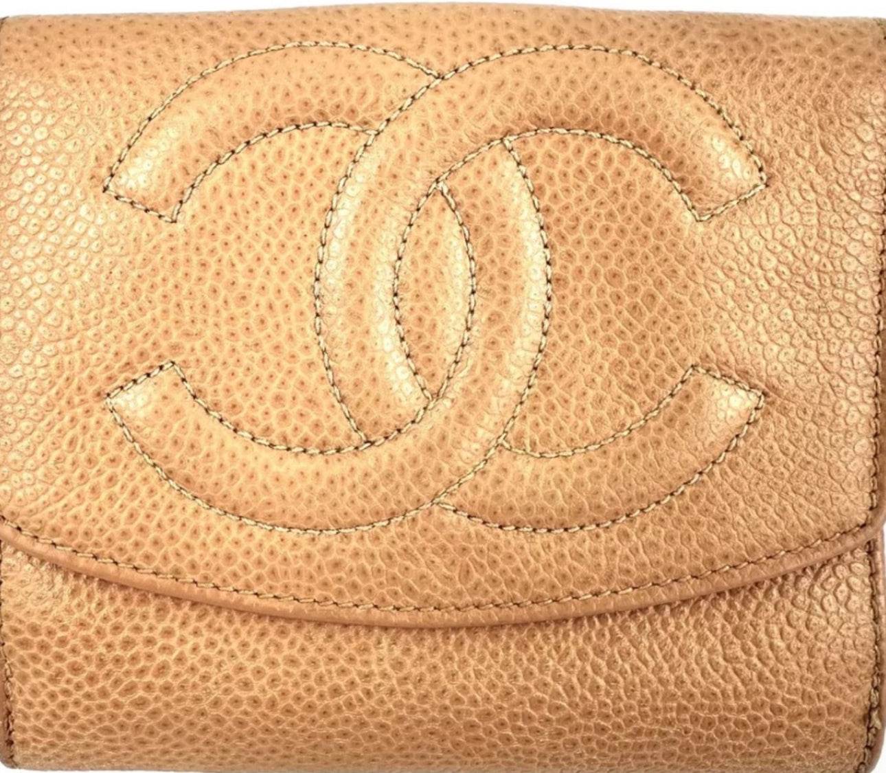 Chanel Bifold Wallet Caviar Skin in excellent condition with Chanel box, Chanel Dustbag & Chanel Gift Bah - Luxbrandz