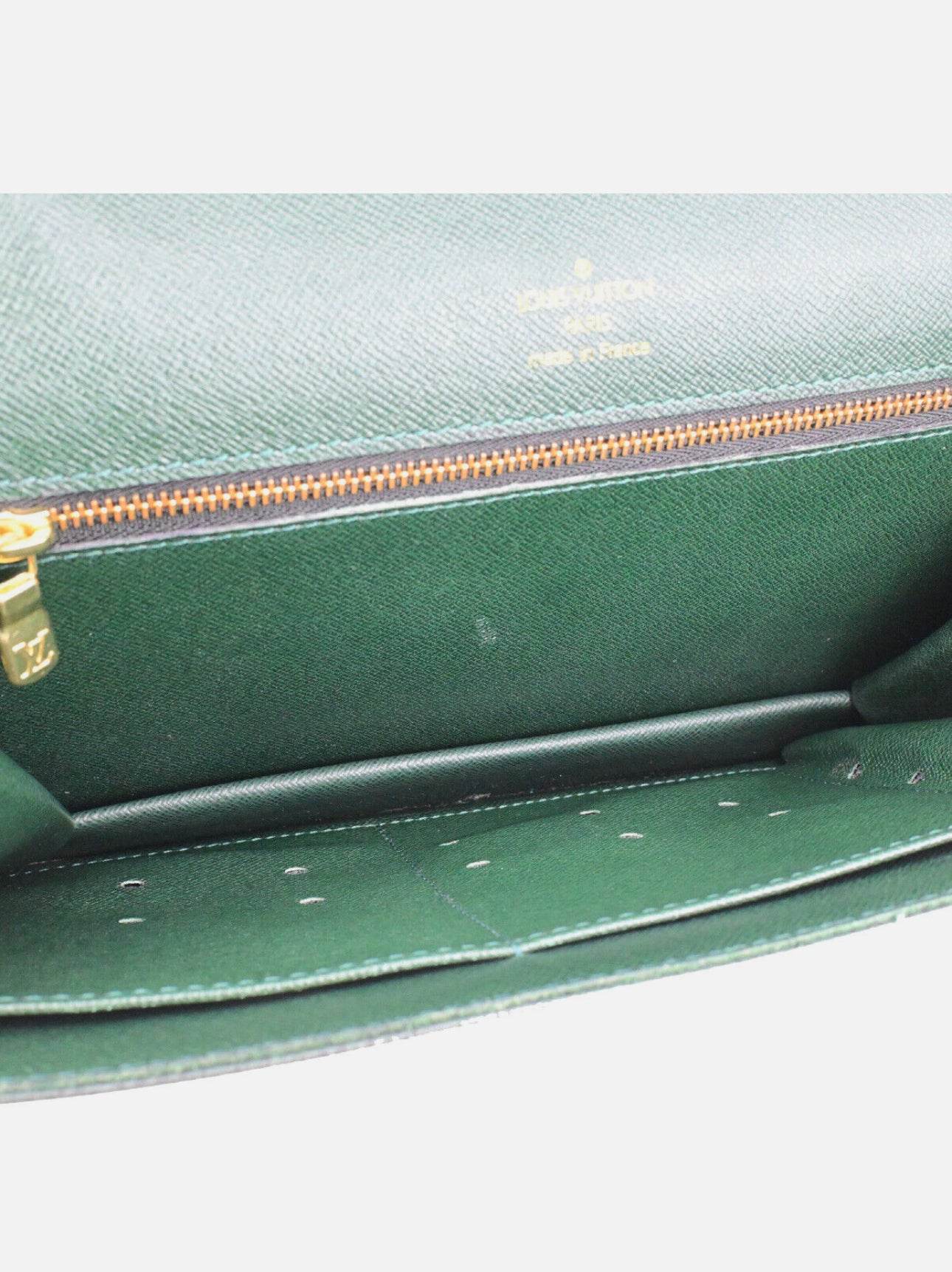 LOUIS VUITTON POCHETTE KOURAD CLUTCH HAND BAG TAIGA LEATHER GN M30194 68YG326 - Luxbrandz