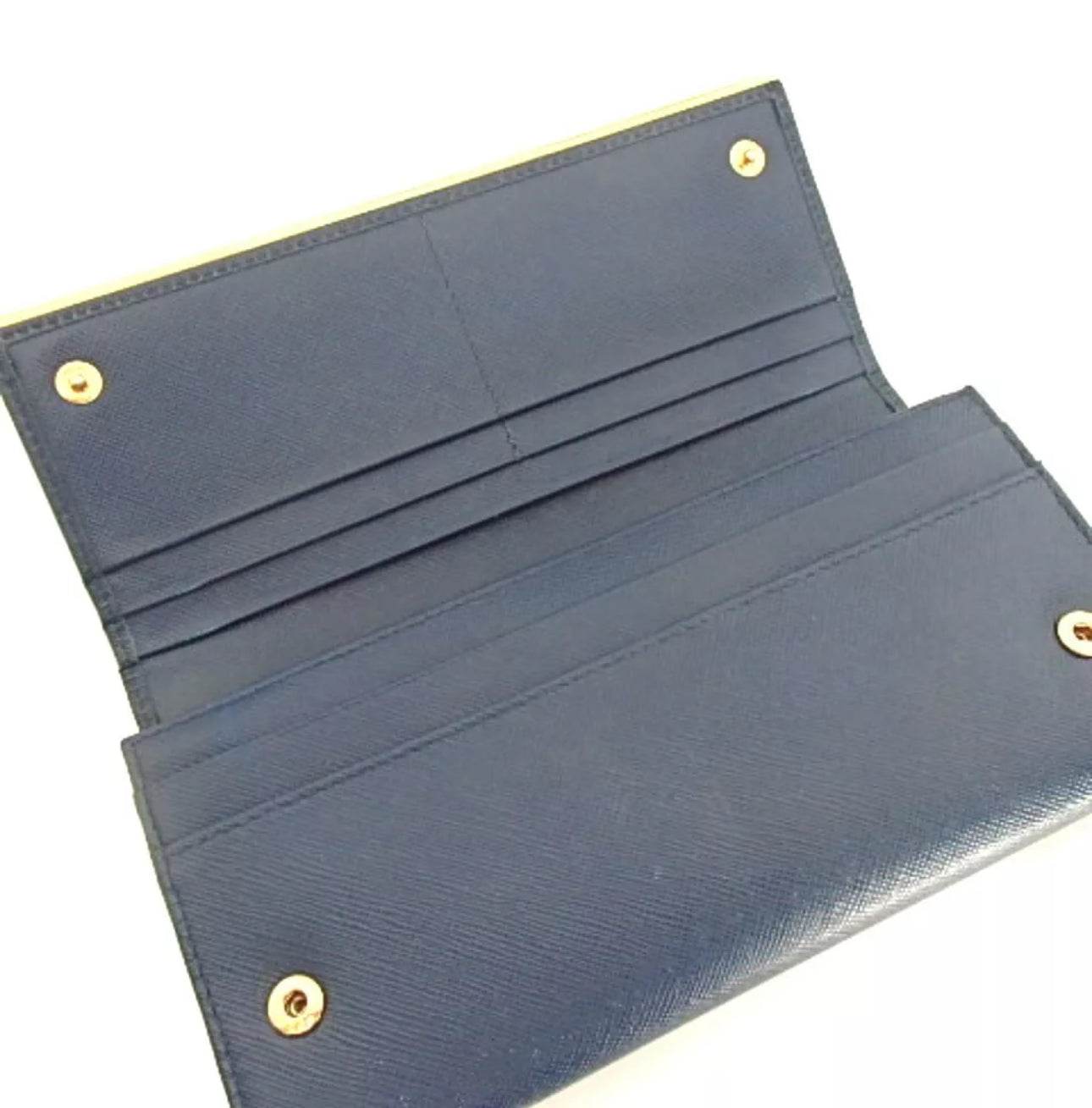 Prada SAFIANO Leather in Blue Color In MINT condition - Luxbrandz