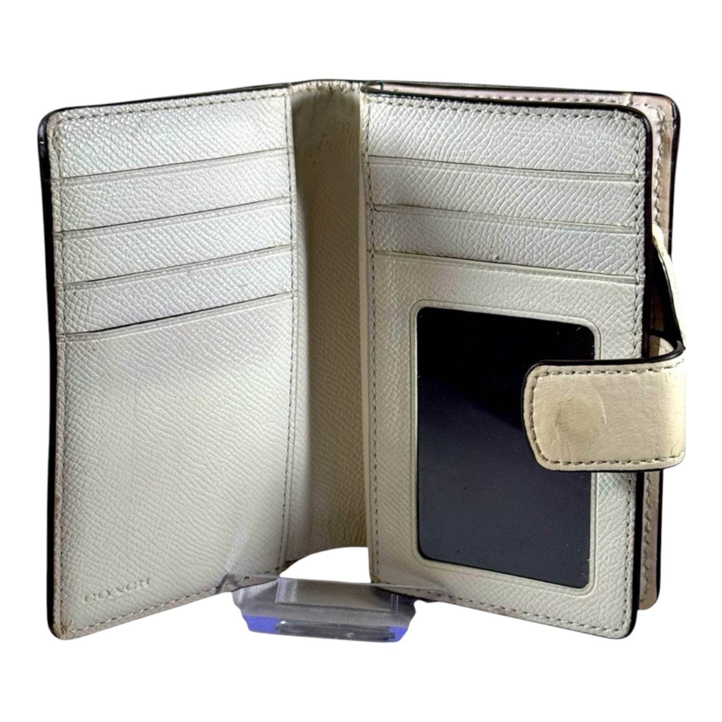 Coach Signature Medium corner zip wallet in mint condition - Luxbrandz