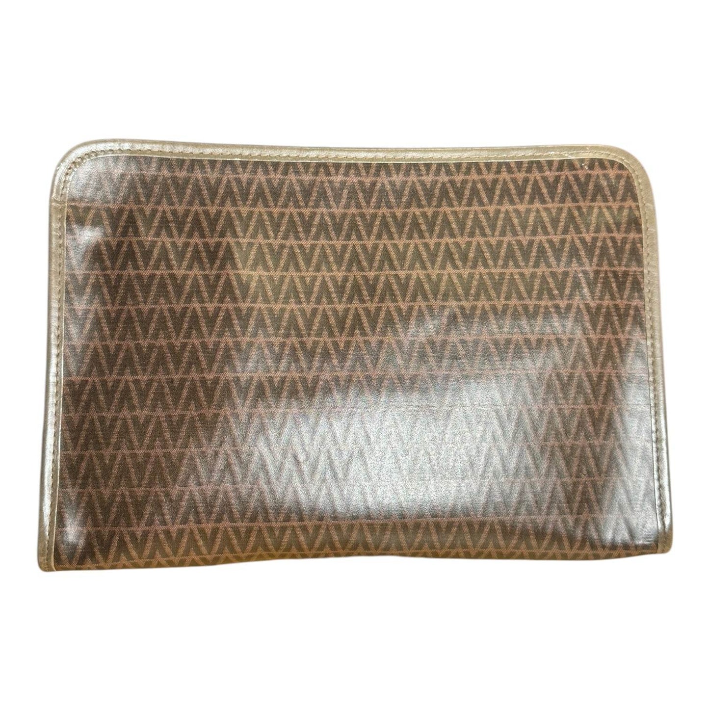 MARIO VALENTINO Rare Clutch Bag V Logo Leather Authentic in new condition - Luxbrandz