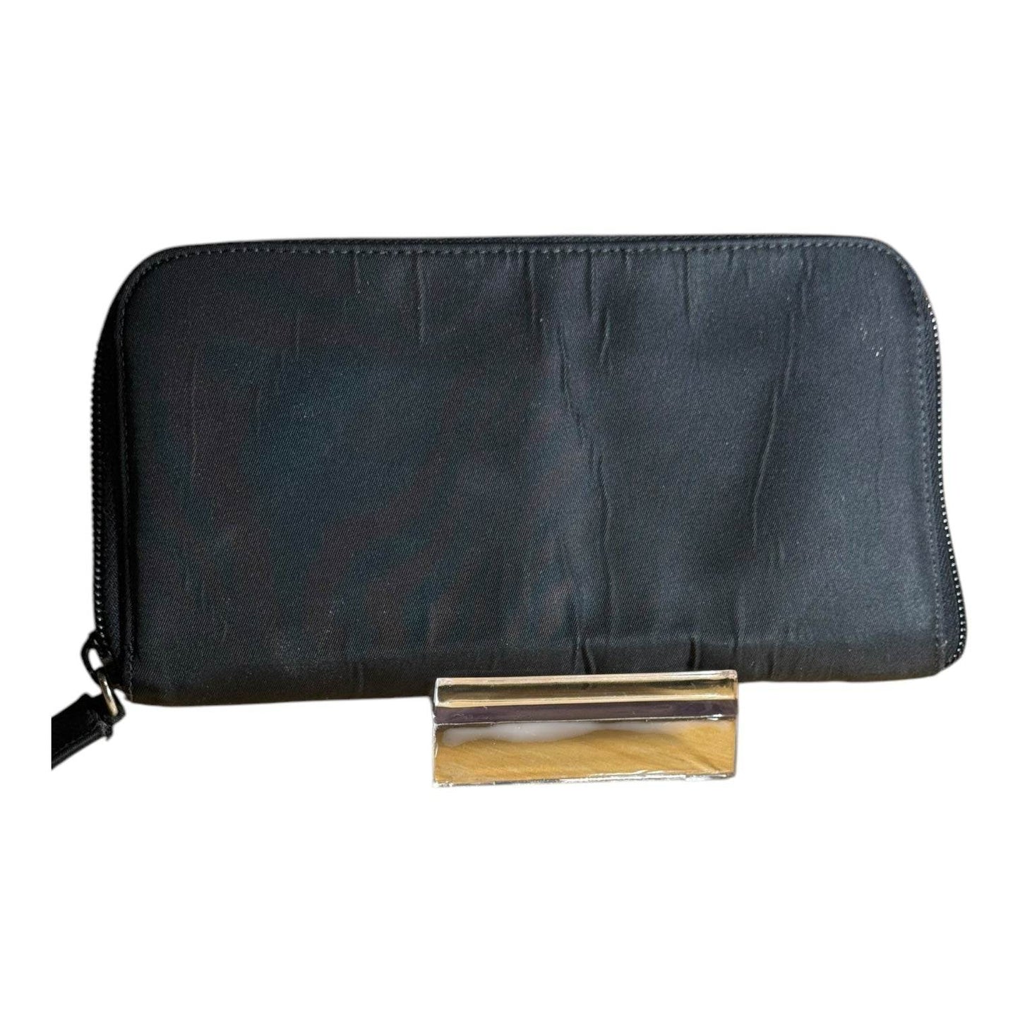 Prada Nylon Tessuto Zippy Zip-Around Long Wallet NERO Women - Luxbrandz