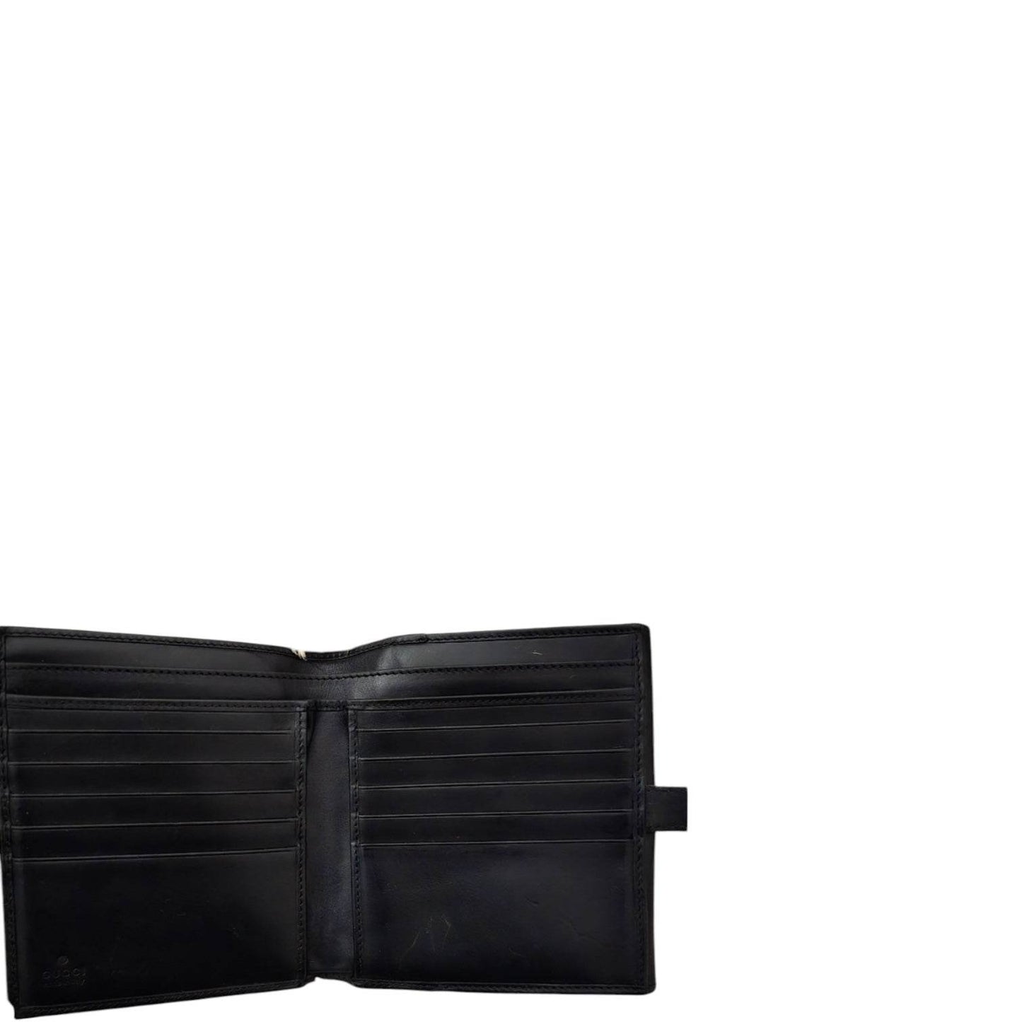 GUCCI JACKIE Genuine Leather black Bi-Fold Wallet in excellent condition - Luxbrandz