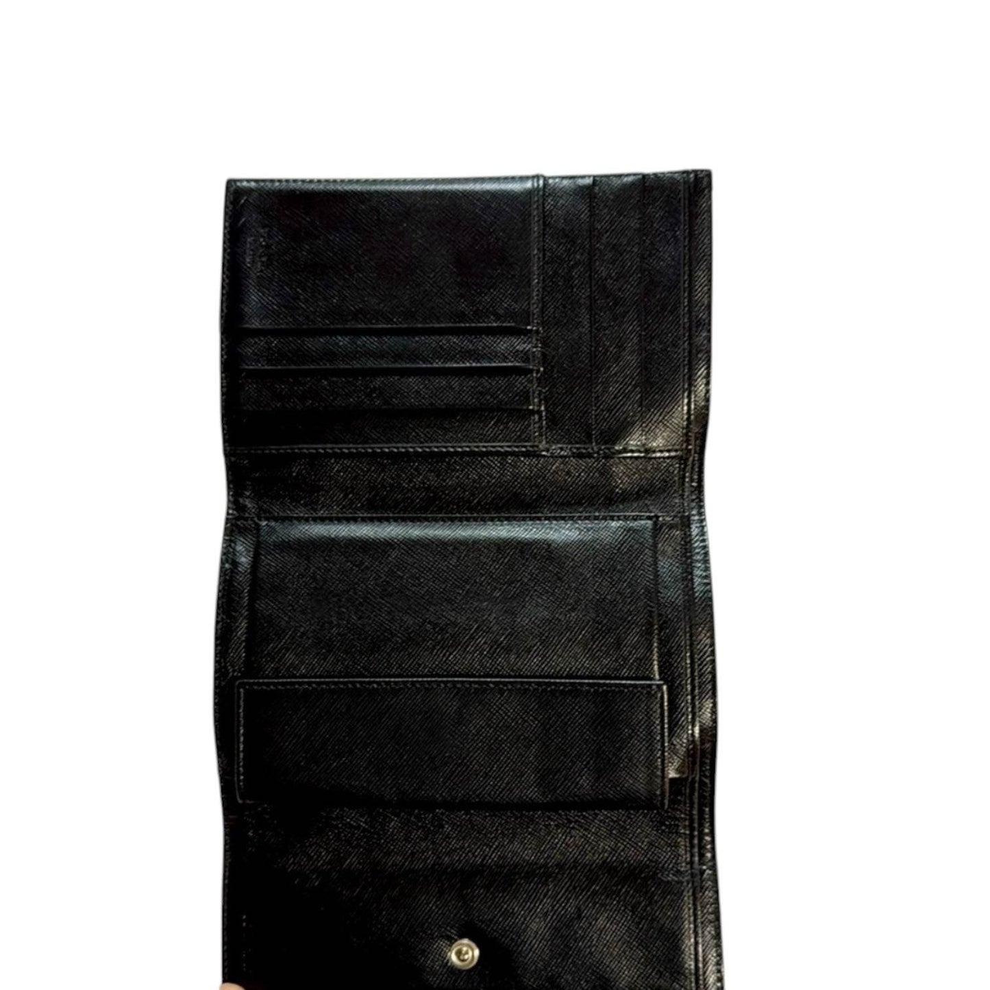 PRADA WALLET BRAND NEW (NWOT) NYLON MINT IN BLACK COLOR - Luxbrandz