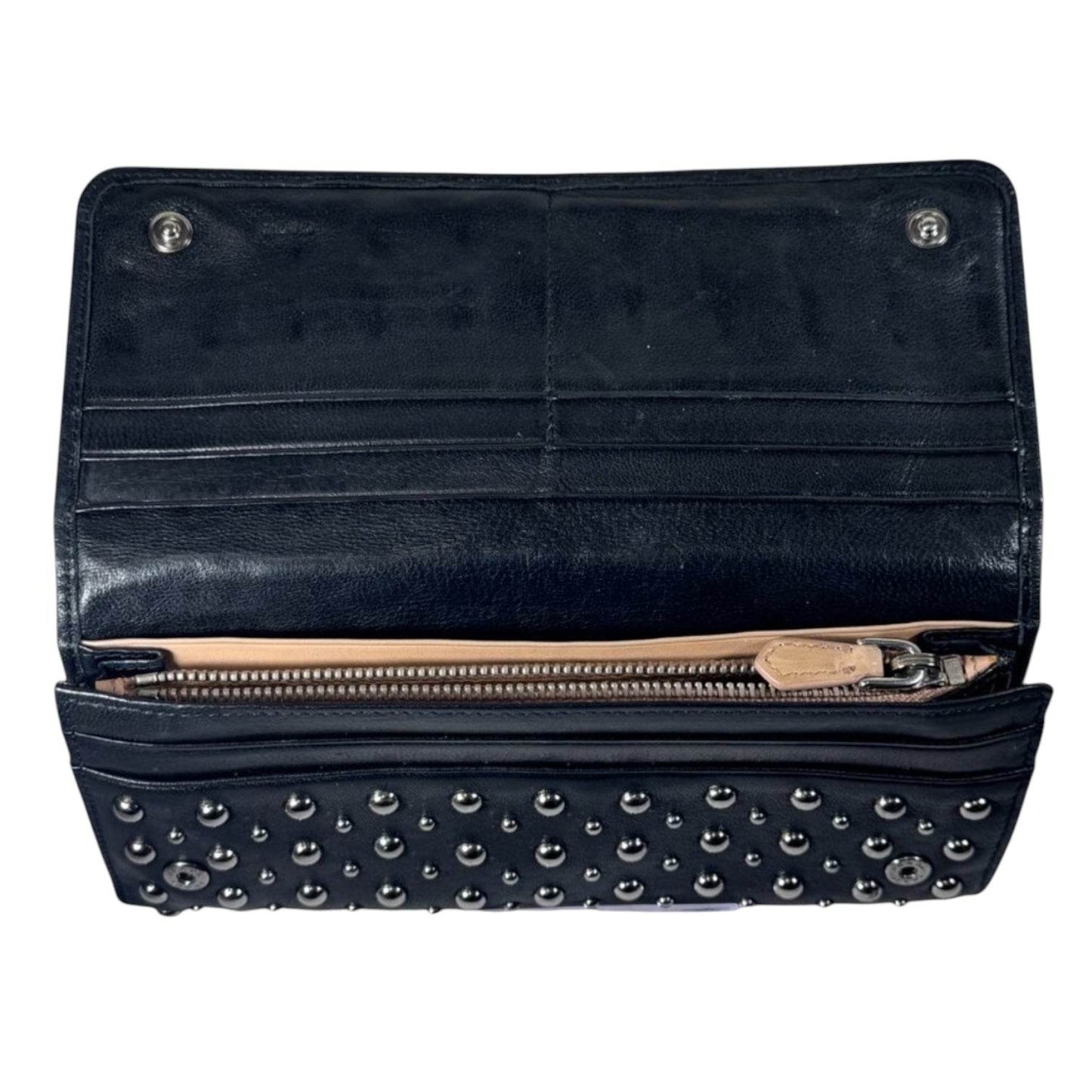 Prada Nappa Borchie Studded Wallet Continental NWOT MINT Condition - Luxbrandz