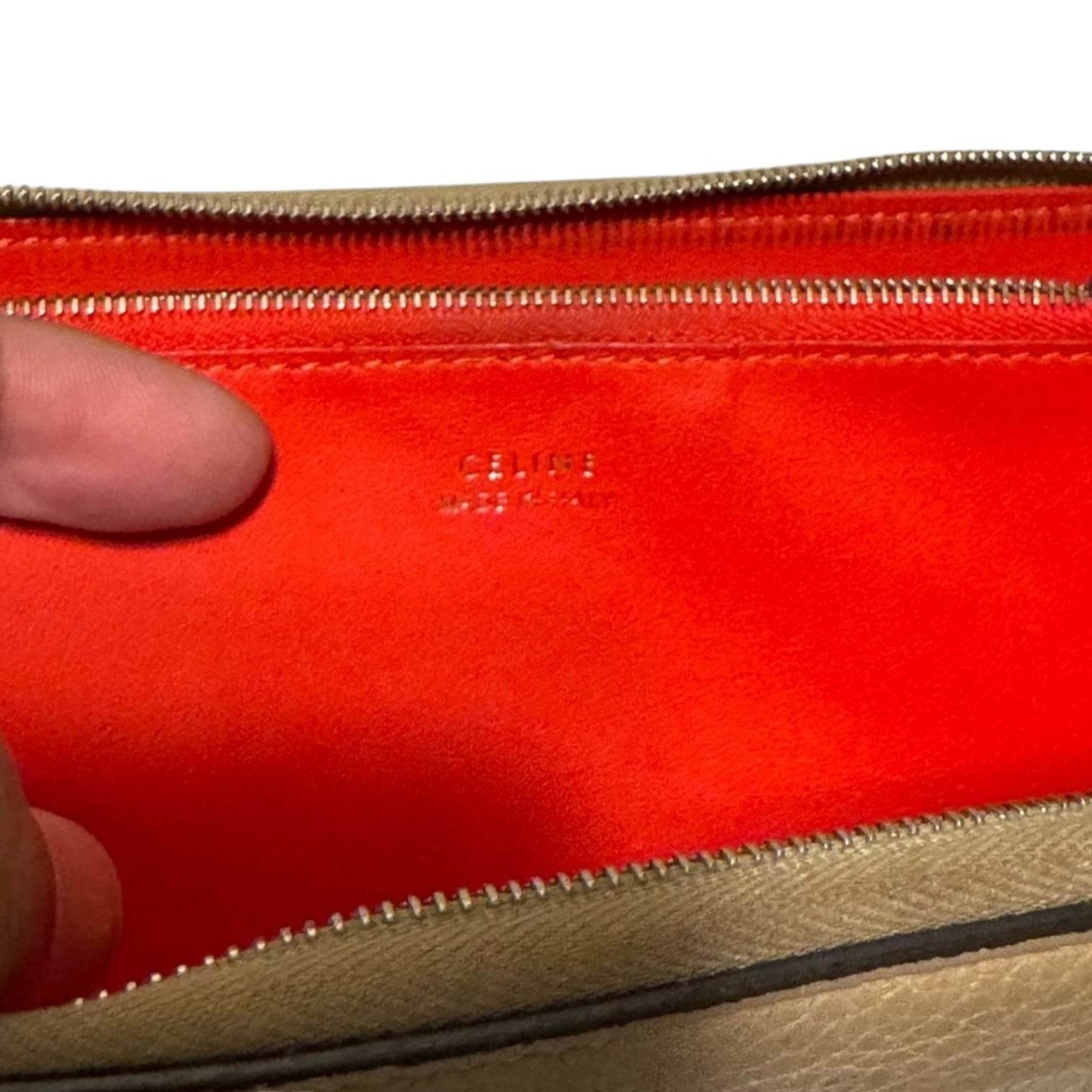 Celine Round zip around Continental wallet Premium Italian Leather Made in France - Luxbrandz