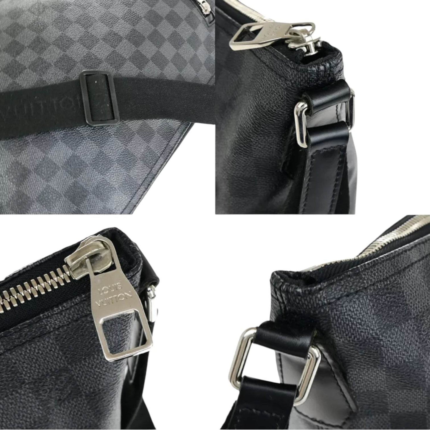 LOUIS VUITTON Mick MM Crossbody Shoulder Bag Damier Graphite BK N41106 22YE709 - Luxbrandz