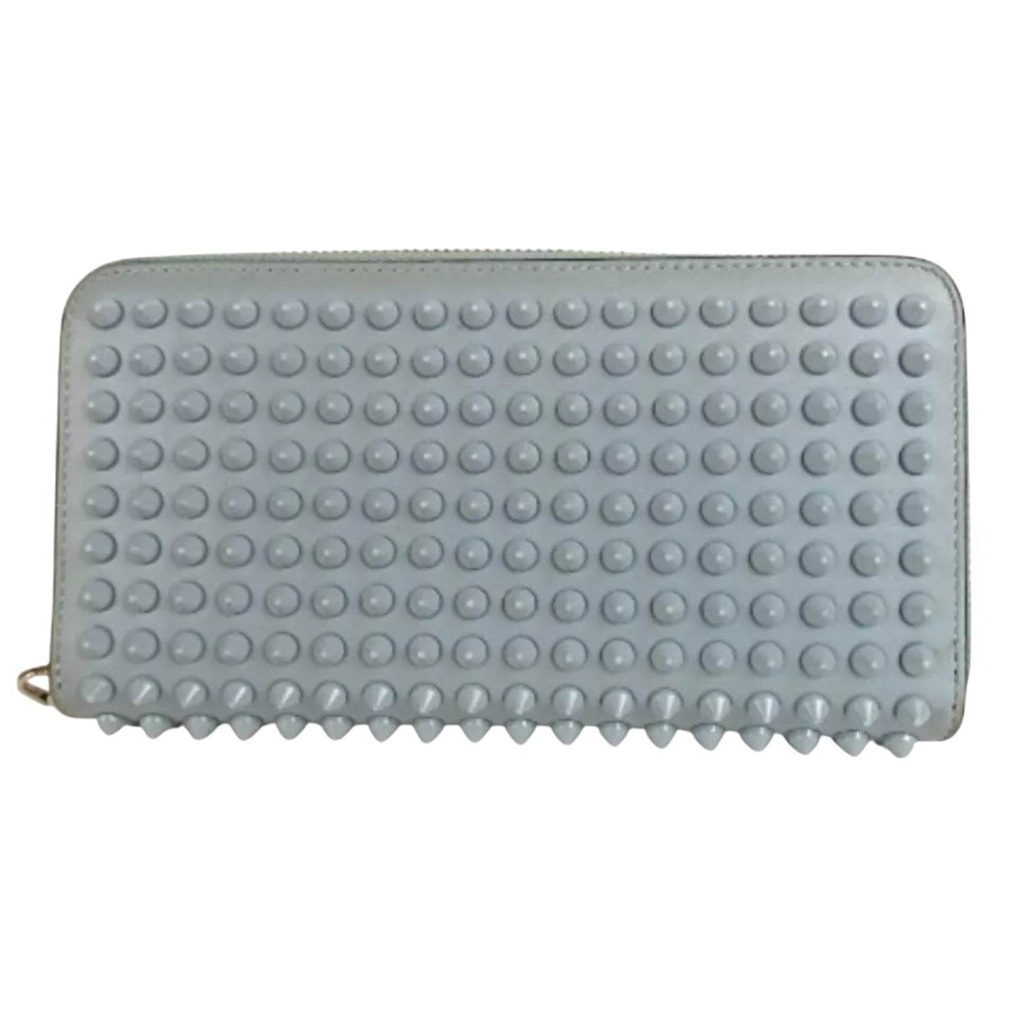 Christian Louboutin Pannettone Leather Wallet in Blue Color and red interior in mint condition - Luxbrandz
