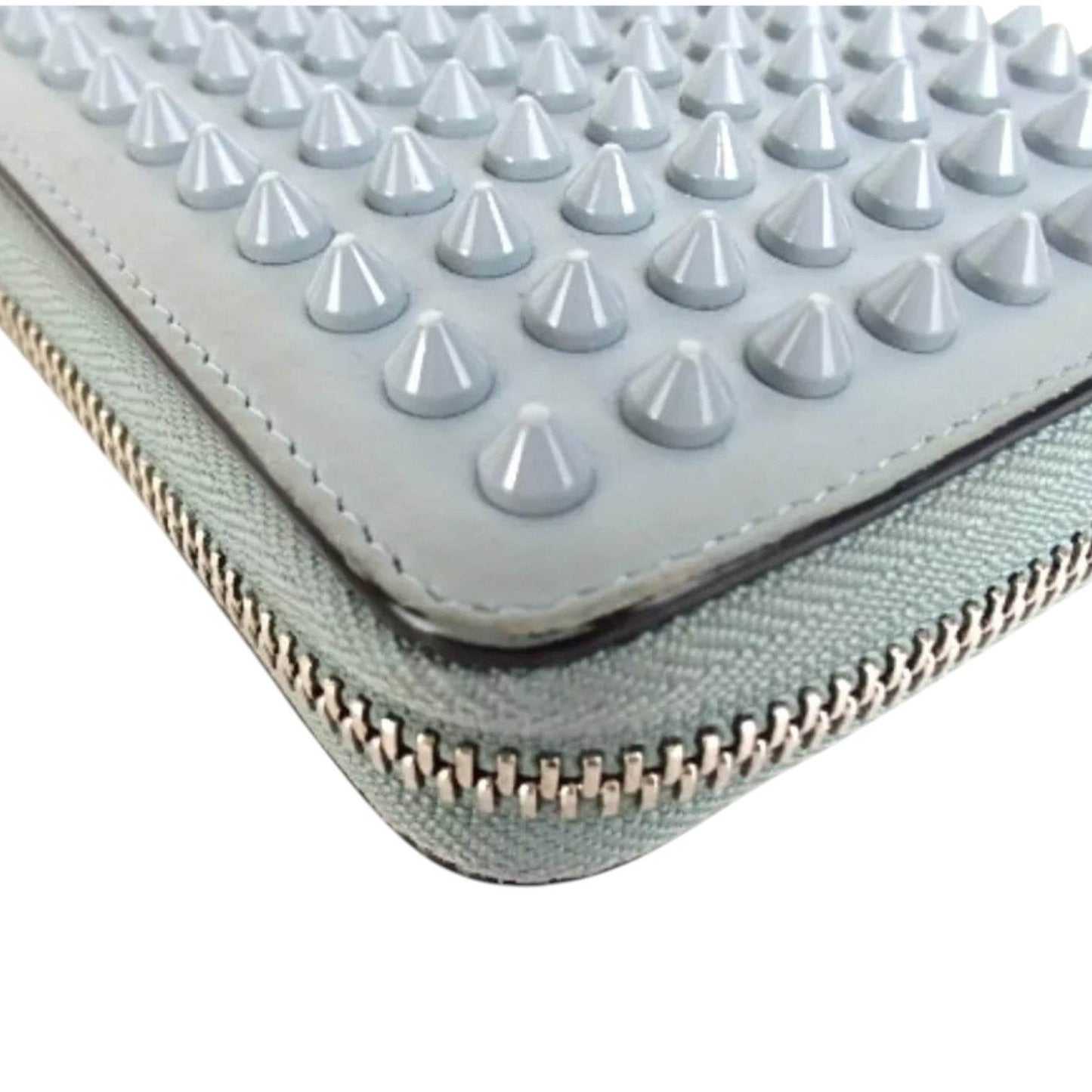 Christian Louboutin Pannettone Leather Wallet in Blue Color and red interior in mint condition - Luxbrandz