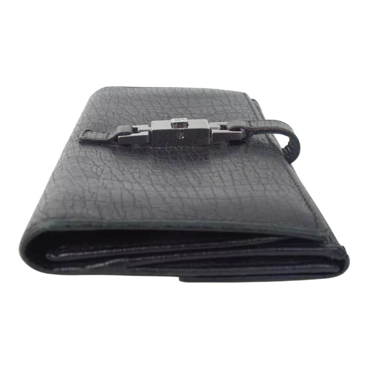 GUCCI Jackie Piston Clasp Closure Italian Leather Wallet is new condition - Luxbrandz