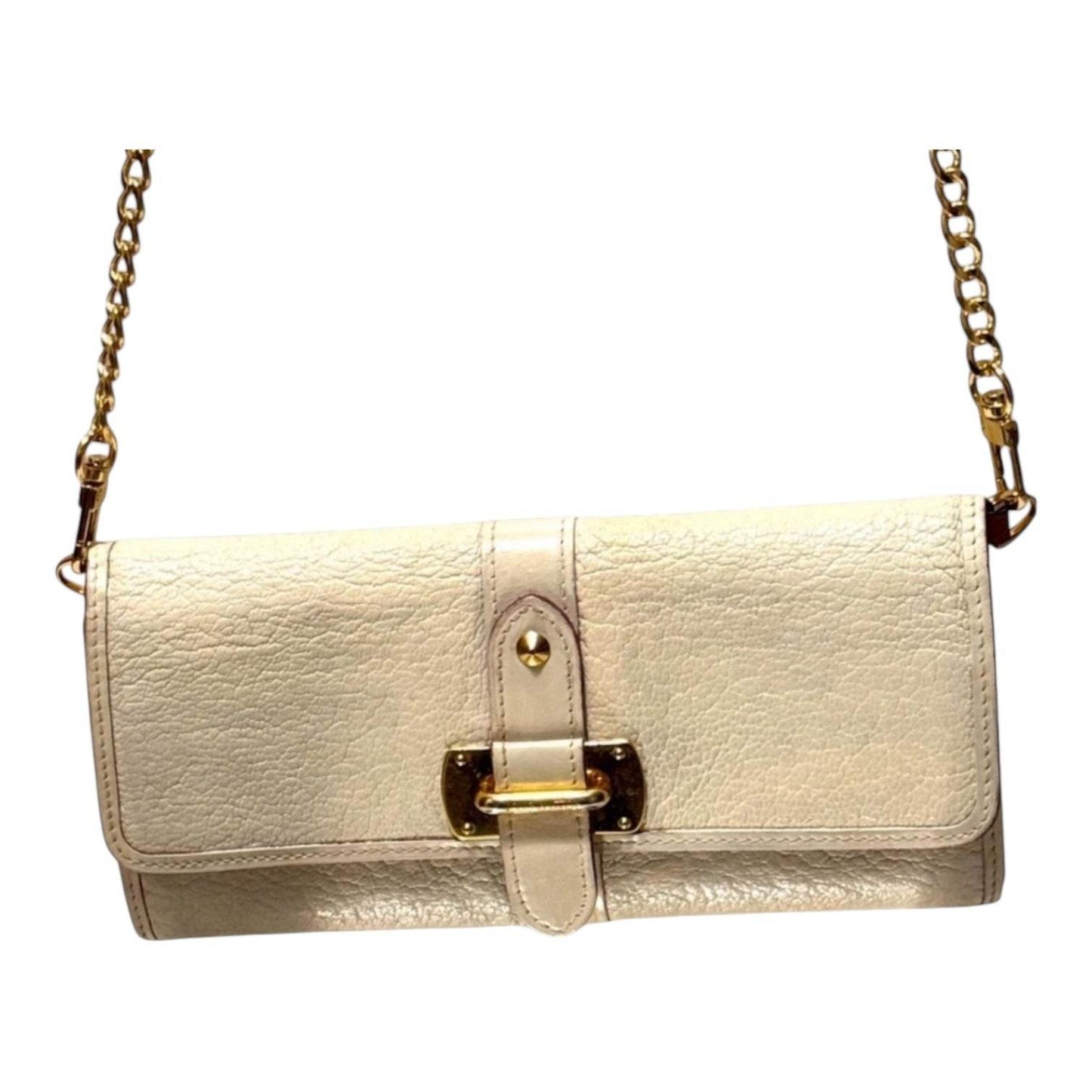 Louis Vuitton Favori Suhali Leather Wallet Portefeuille Le Fabuleux Cream 860548 New Condition - Luxbrandz
