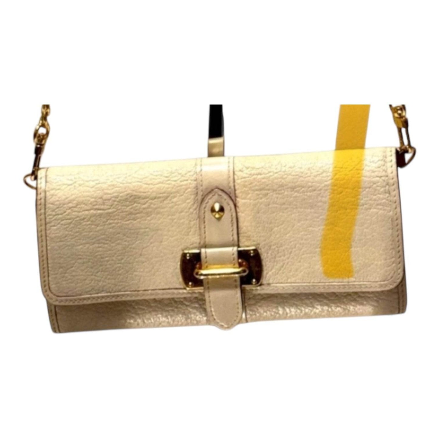 Louis Vuitton Favori Suhali Leather Wallet Portefeuille Le Fabuleux Cream 860548 New Condition - Luxbrandz