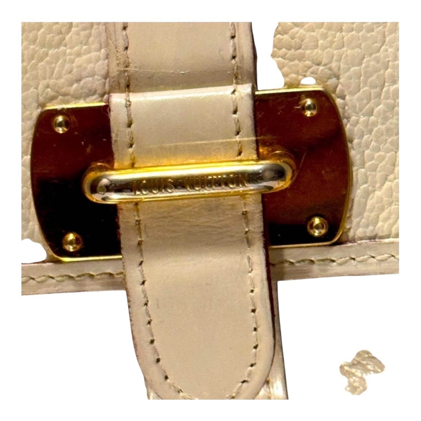 Louis Vuitton Favori Suhali Leather Wallet Portefeuille Le Fabuleux Cream 860548 New Condition - Luxbrandz