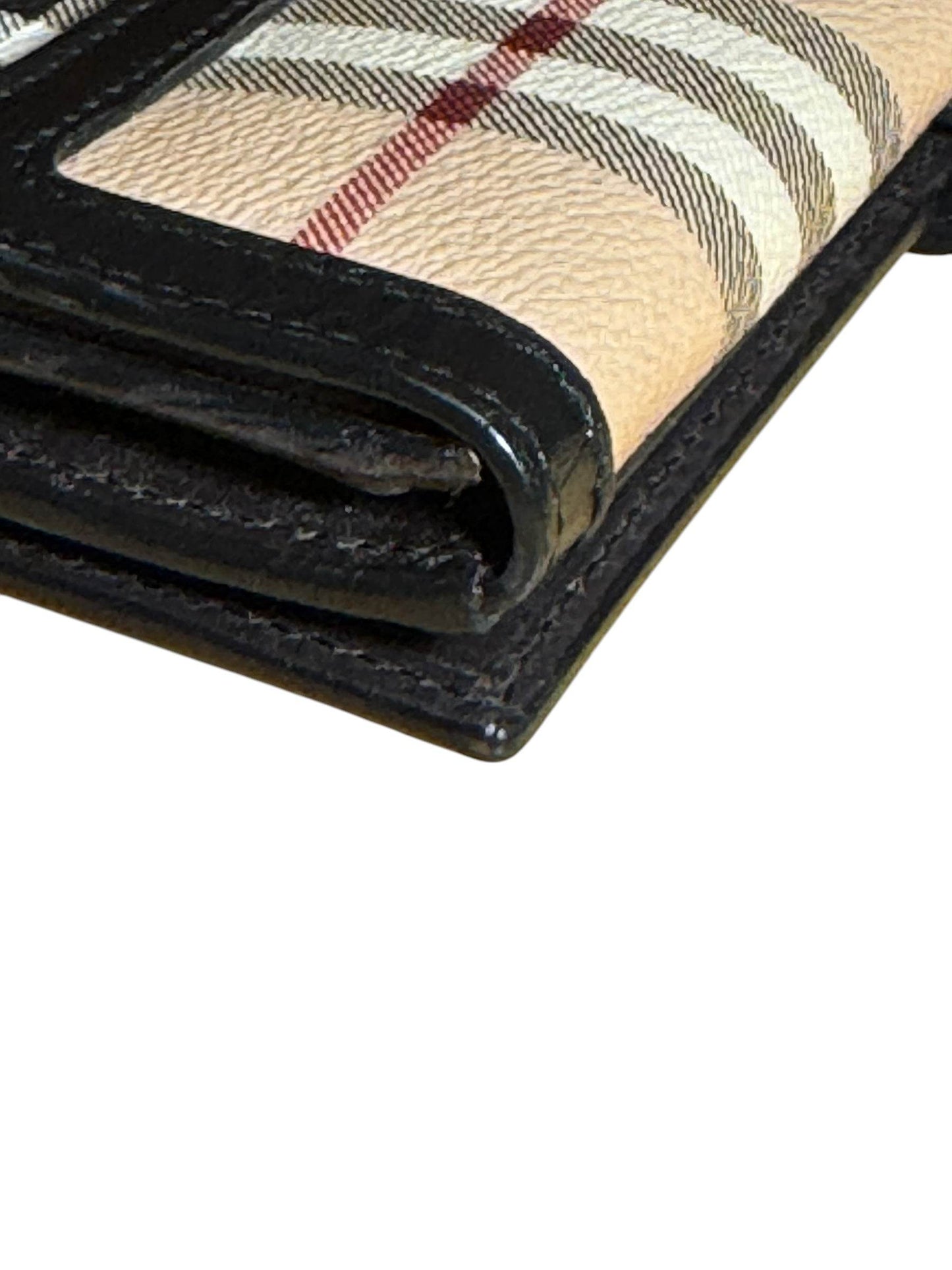 BURBERRY Haymarket Check Coated Canvas Long Continental Wallet - Luxbrandz