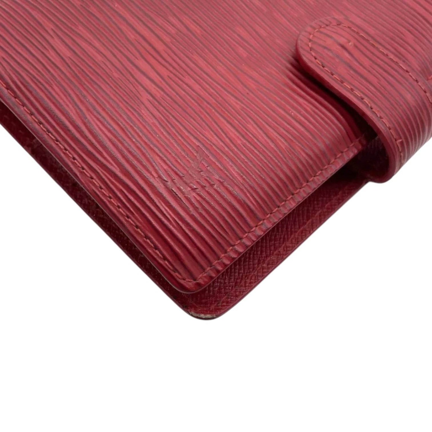 Louis EPI Leather Agenda PM in Red Color in Excellent Condition - Luxbrandz