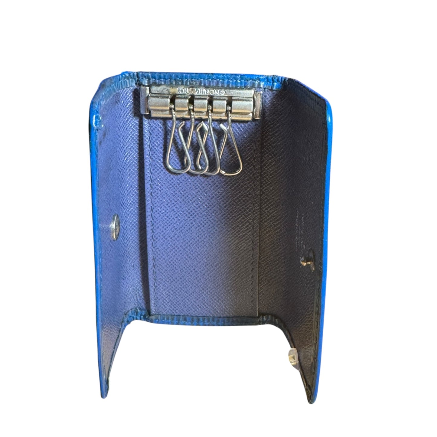 Louis Vuitton EPI Leather Blue Key Ring Key Wallet