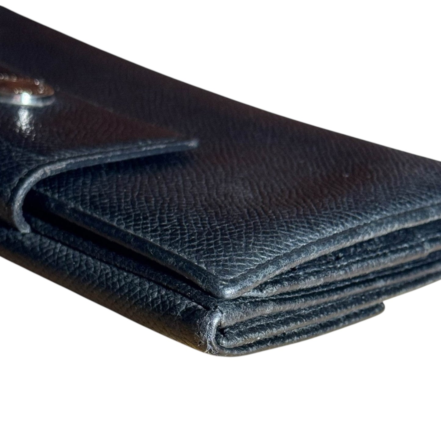 Bvlgari Black Leather Long Bifold Wallet in NWOT mint condition.