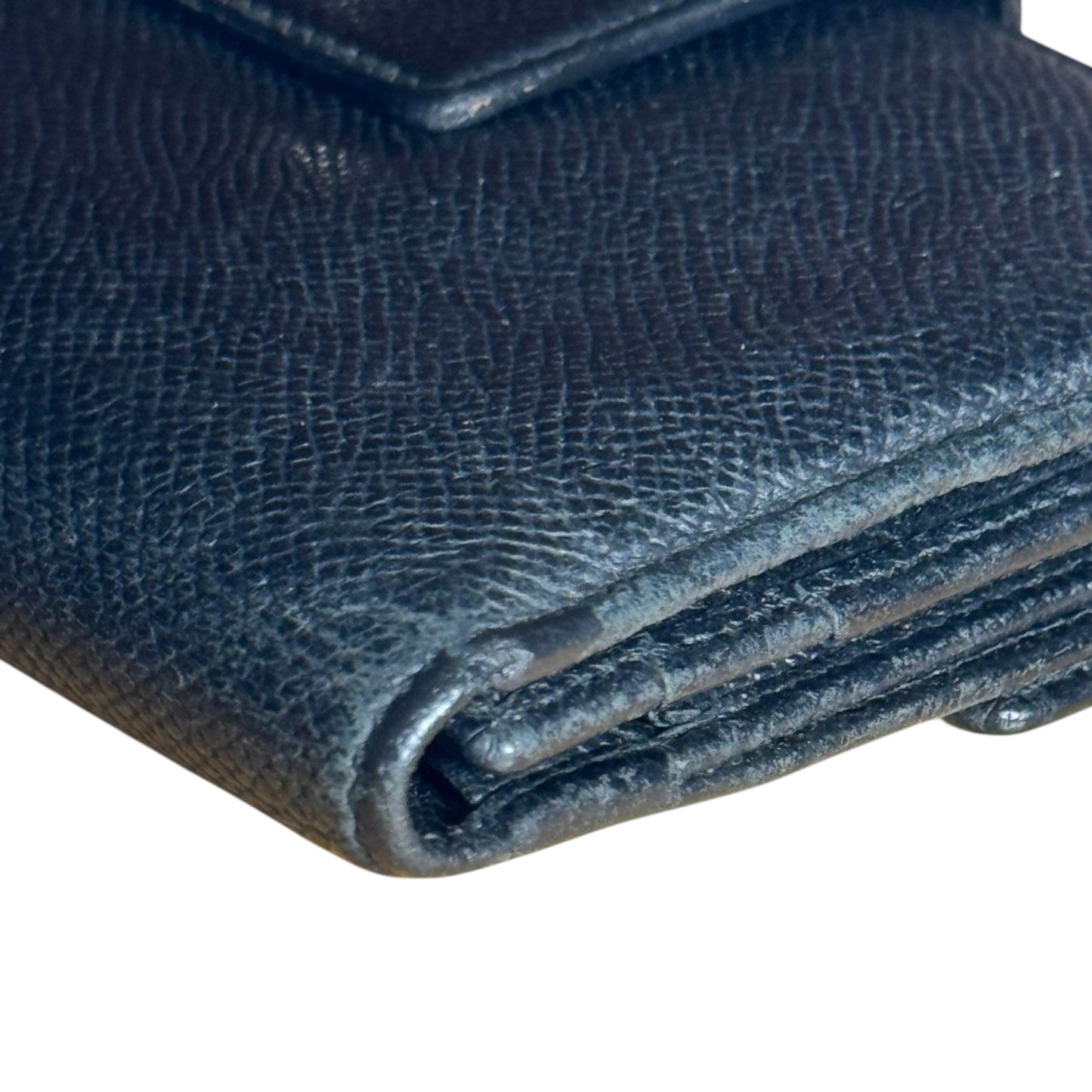 Bvlgari Black Leather Long Bifold Wallet in NWOT mint condition.