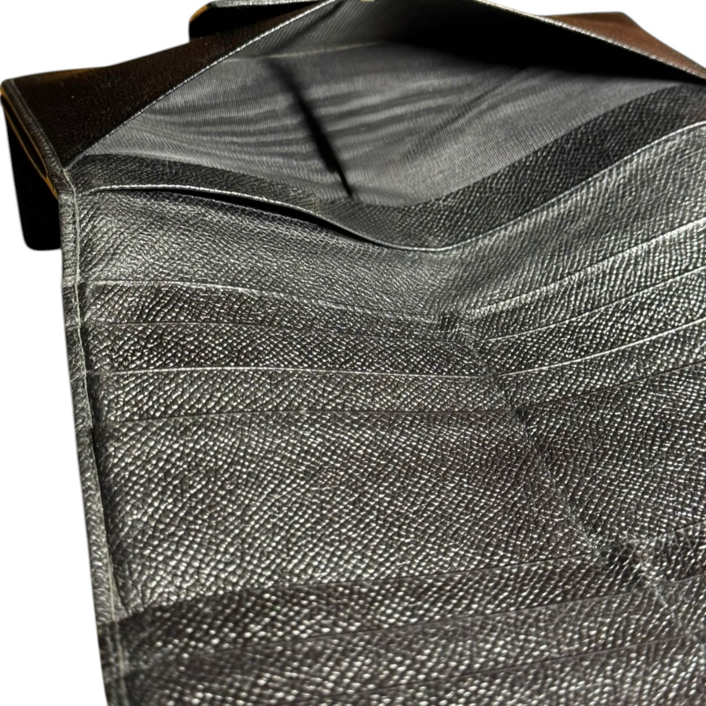 Bvlgari Black Leather Long Bifold Wallet in NWOT mint condition.