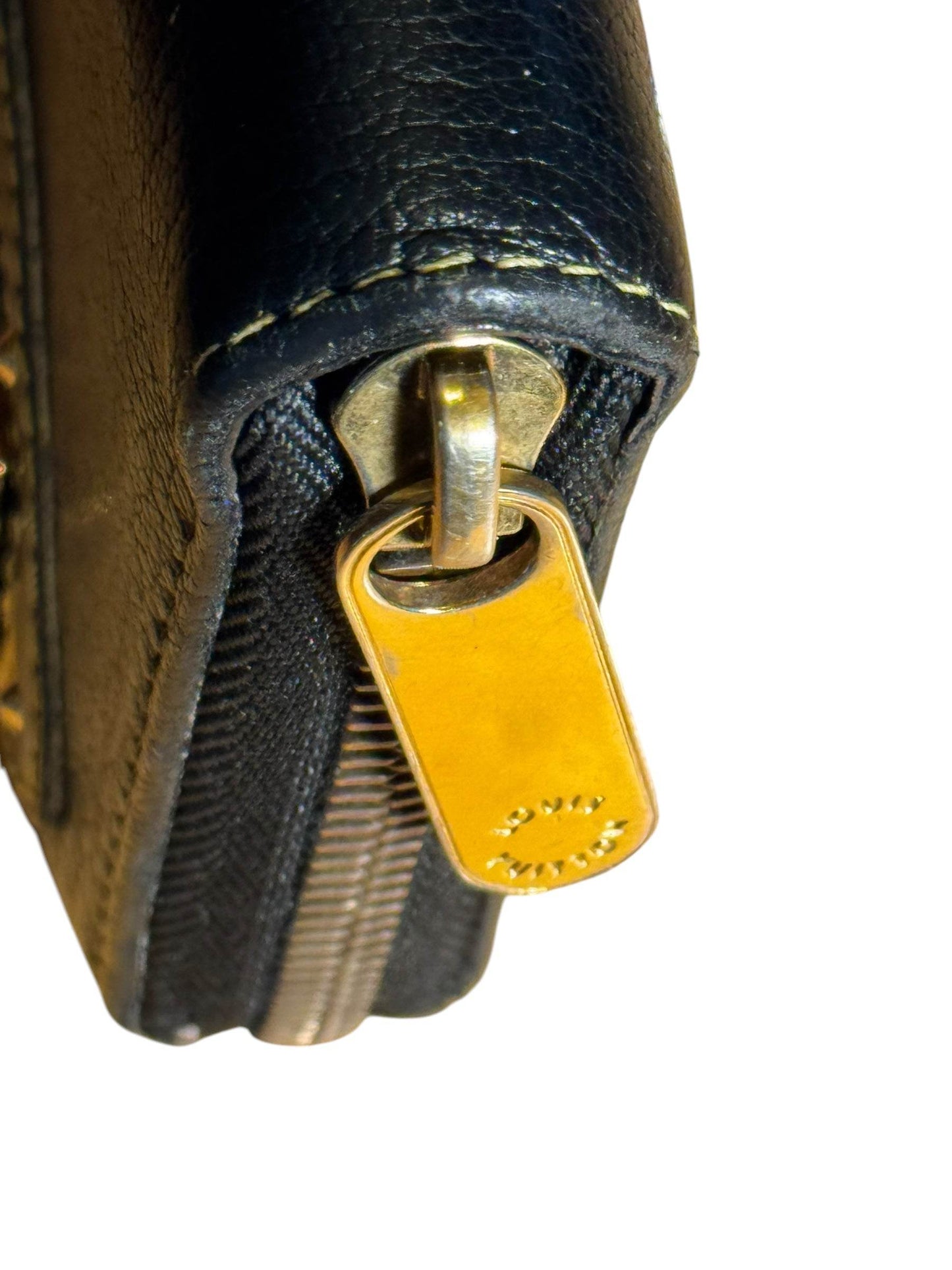 Louis Vuitton suhali leather continental zipper wallet mint condition. - Luxbrandz