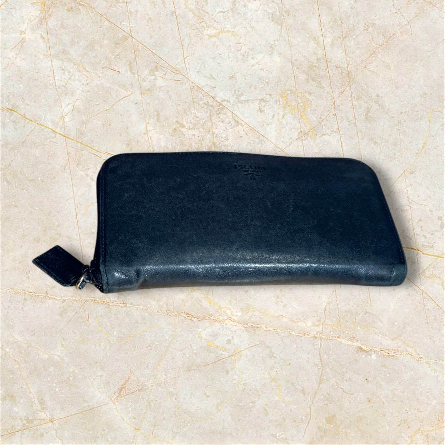 PRADA LAMBSKIN clutch bag zipper in excellent condition - Luxbrandz