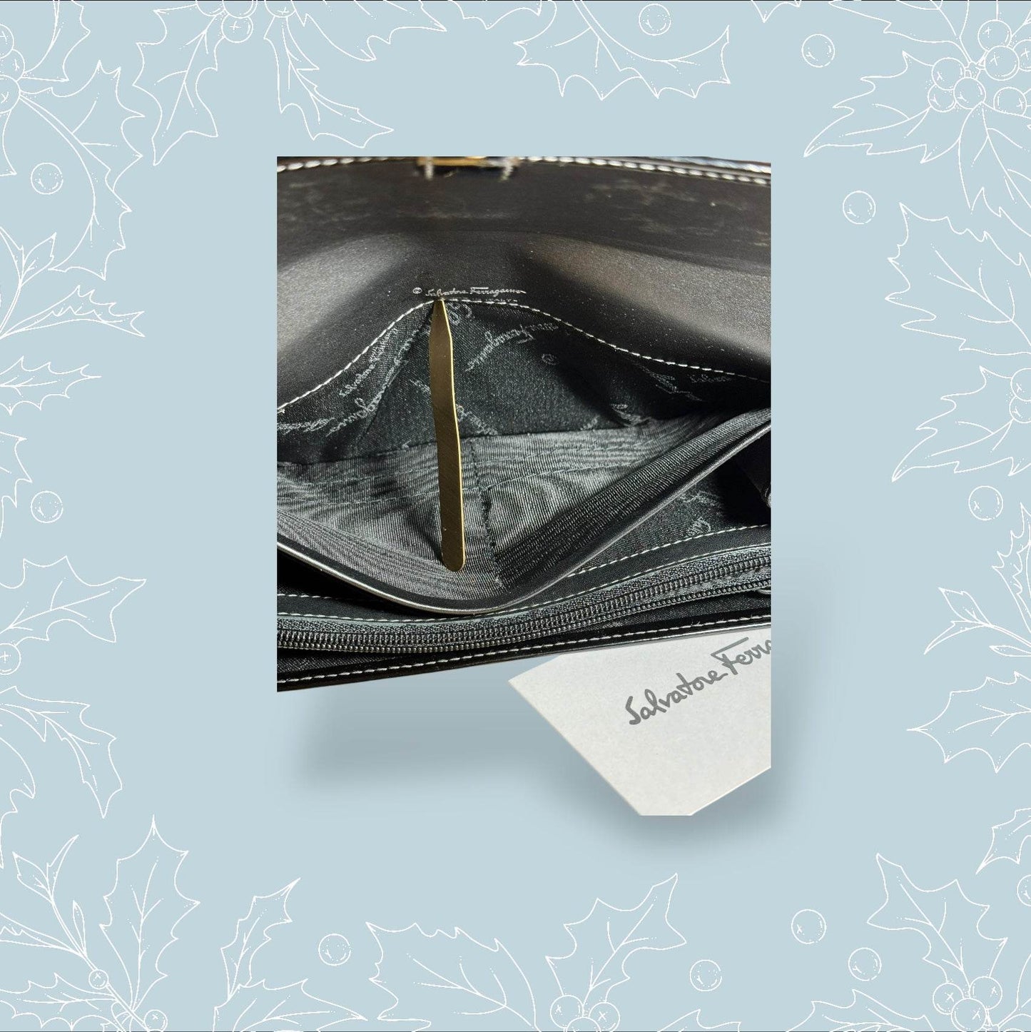 Ferragamo Vara Bow Continental Wall - Luxbrandz