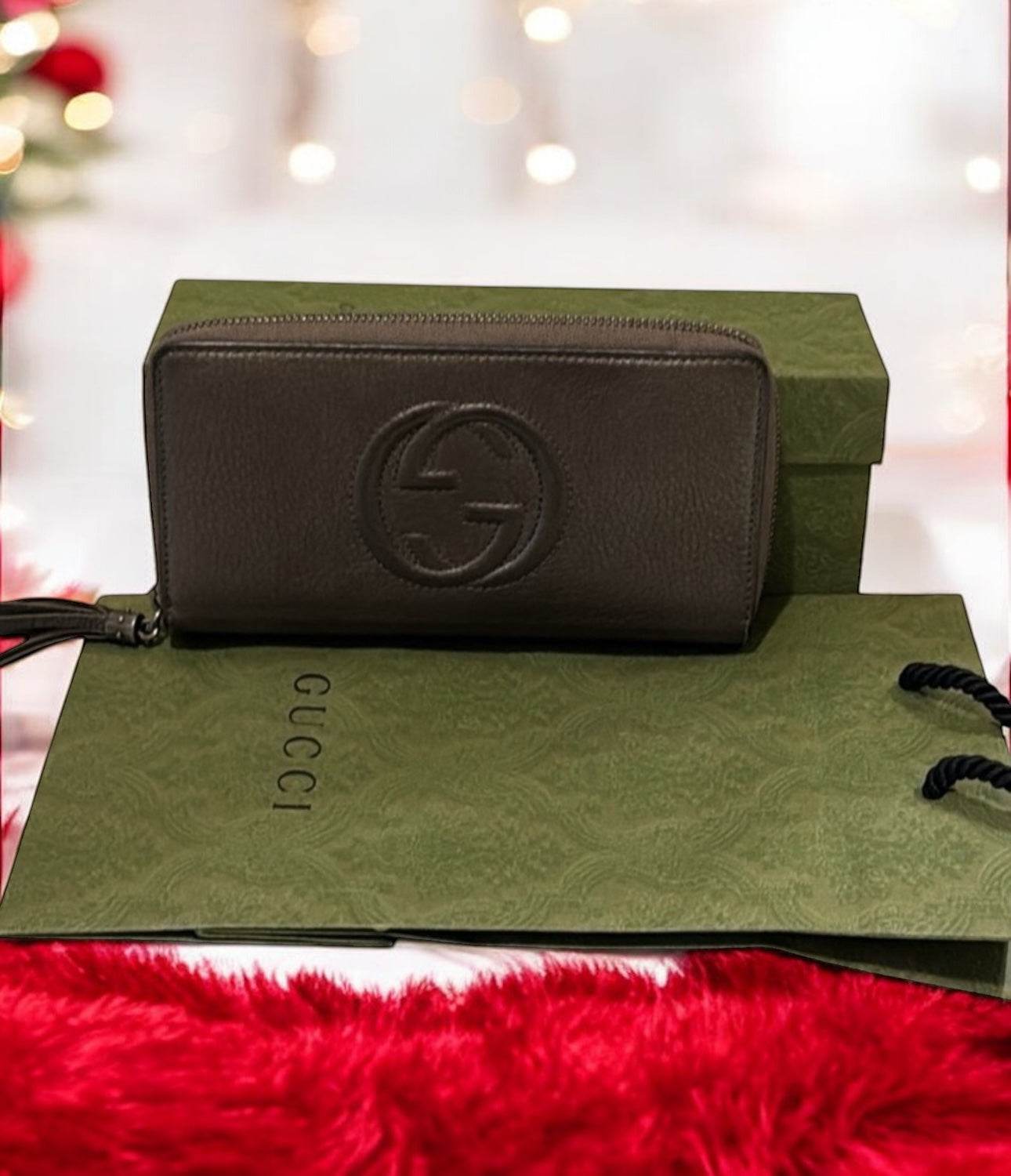 GUCCI WALLET CONTINENTAL ZIP AROUND IN MINT CONDITION - Luxbrandz