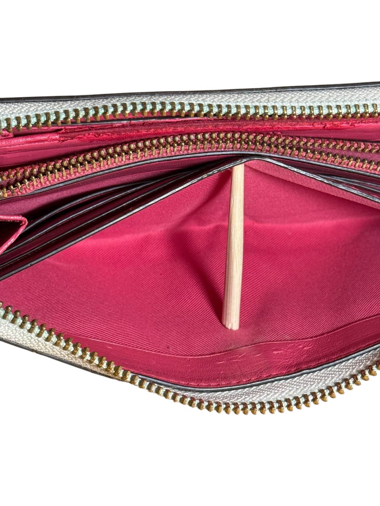 Coach Limiteded Edition continental zip around wallet With Pop Floral Print - Luxbrandz